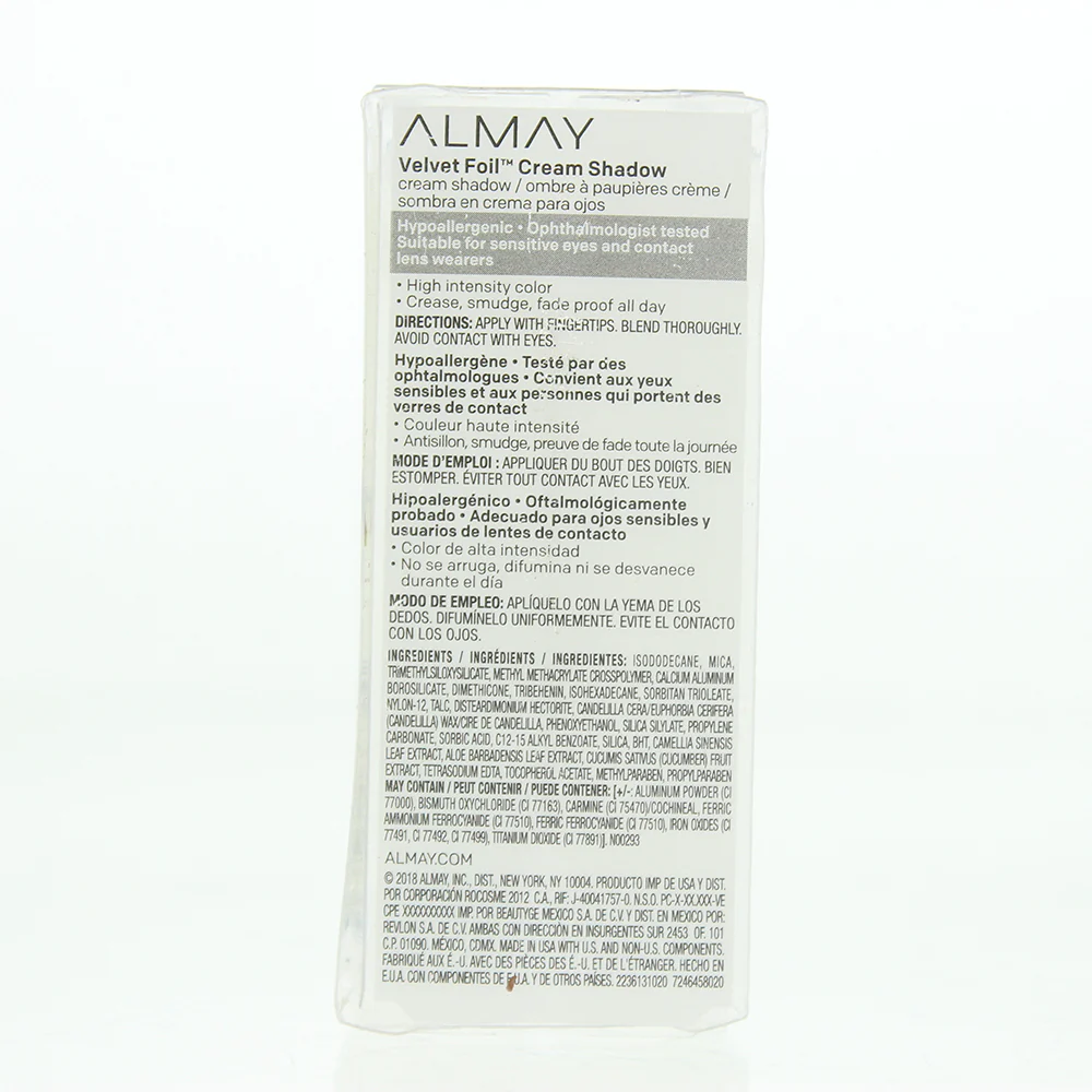 Almay Velvet Foil 020 Cupid Glaze Cream Eye Shadow 10.65ml - Image 2