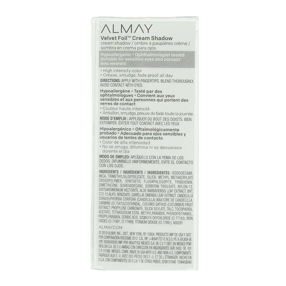 Almay Velvet Foil 040 Ruby Glam Cream Eye Shadow 10.65ml - Image 2
