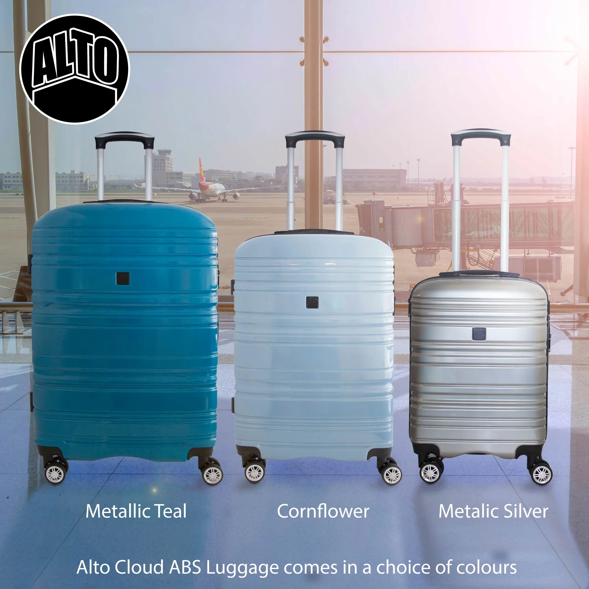Alto Cloud ABS Suitcase - Metallic Teal - Image 6