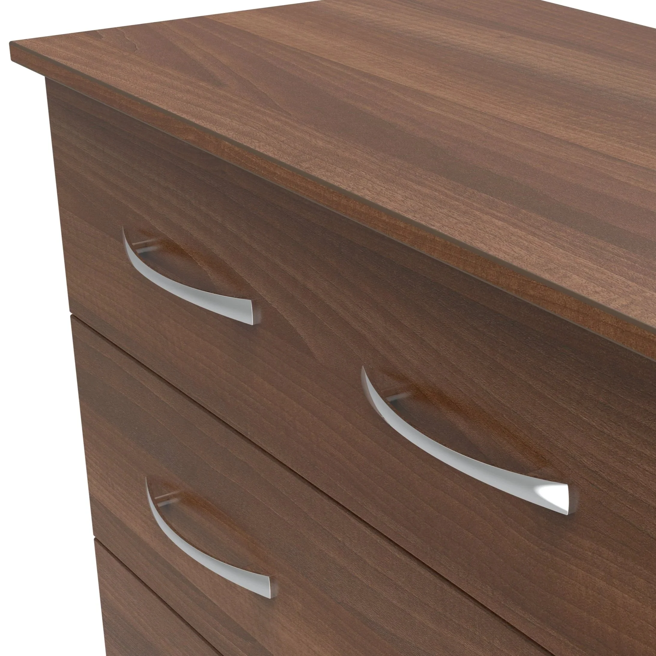 Alton Ready Assembled 3 Drawer Chest in Noche Walnut - Image 4