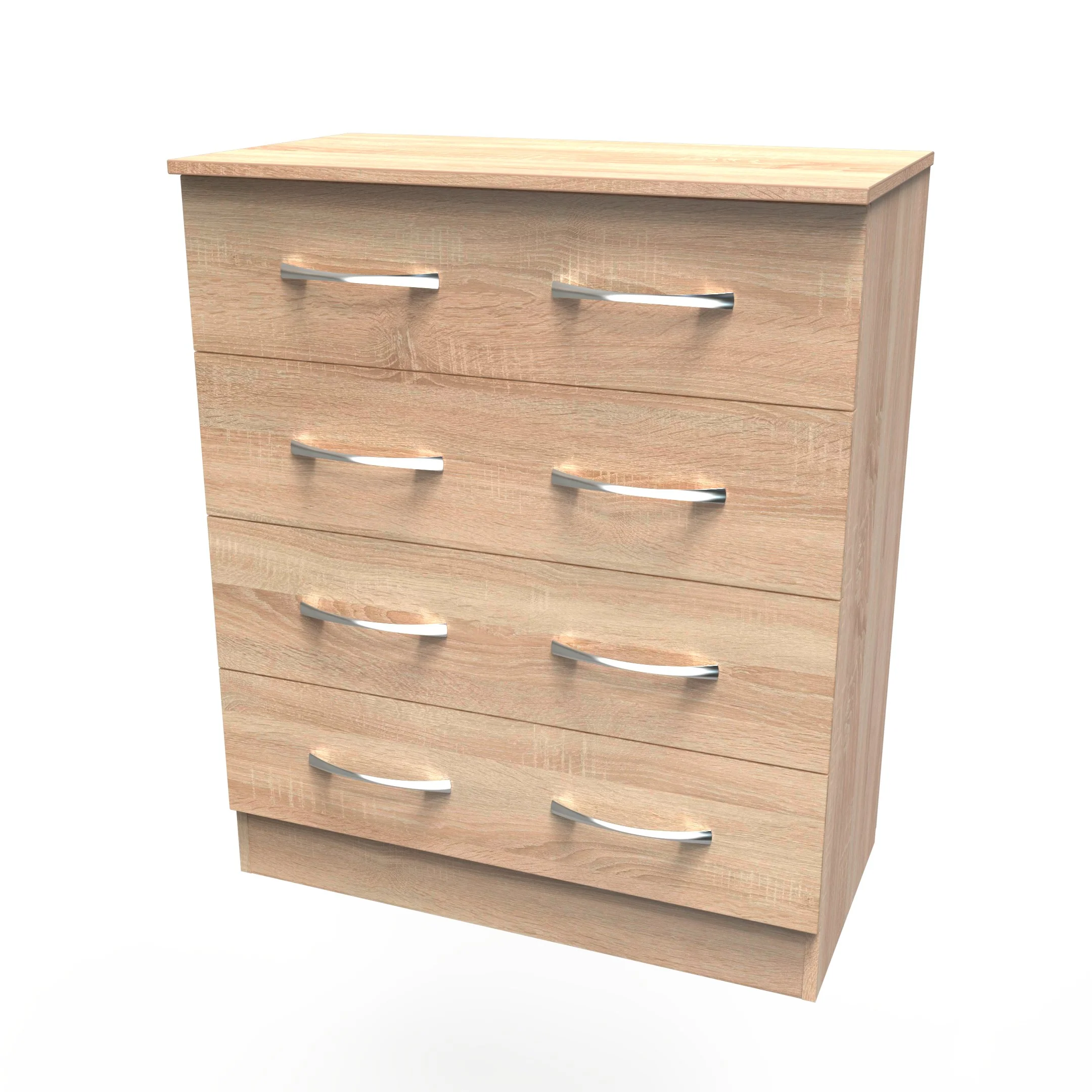 Alton Ready Assembled 4 Drawer Chest in Bardolino Oak - Image 8