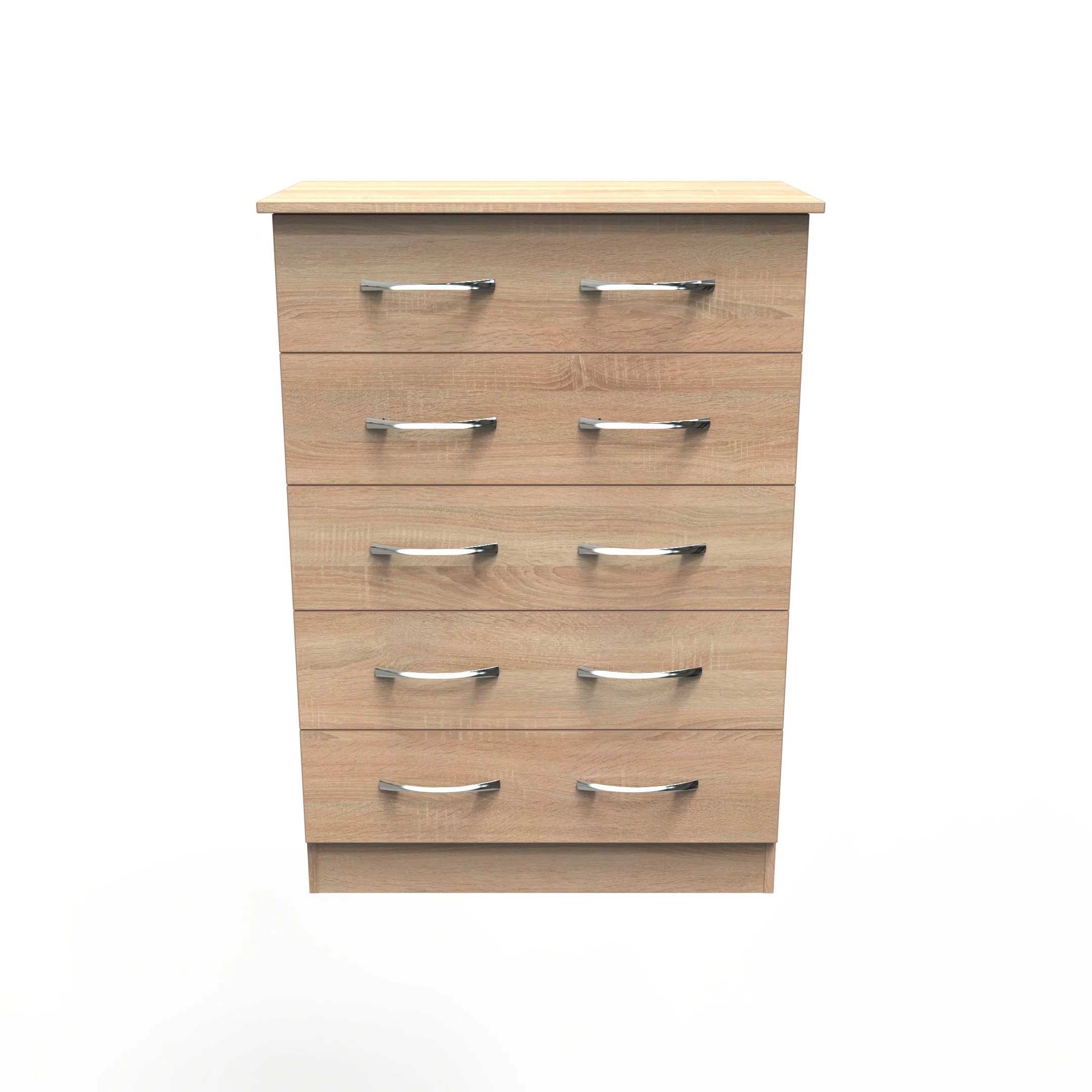 Alton Ready Assembled 5 Drawer Chest in Bardolino Oak
