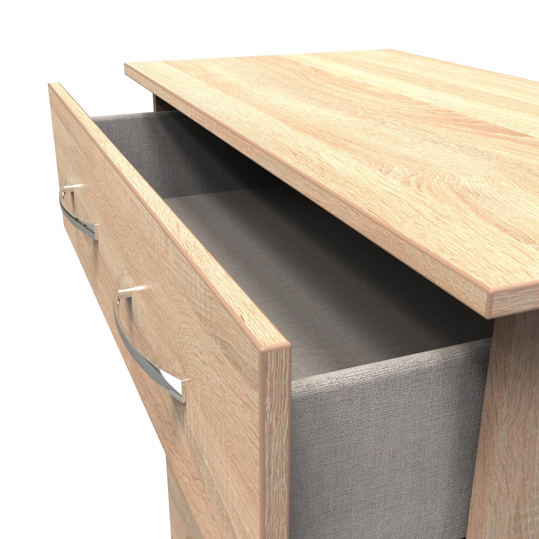 Alton Ready Assembled 5 Drawer Chest in Bardolino Oak - Image 5