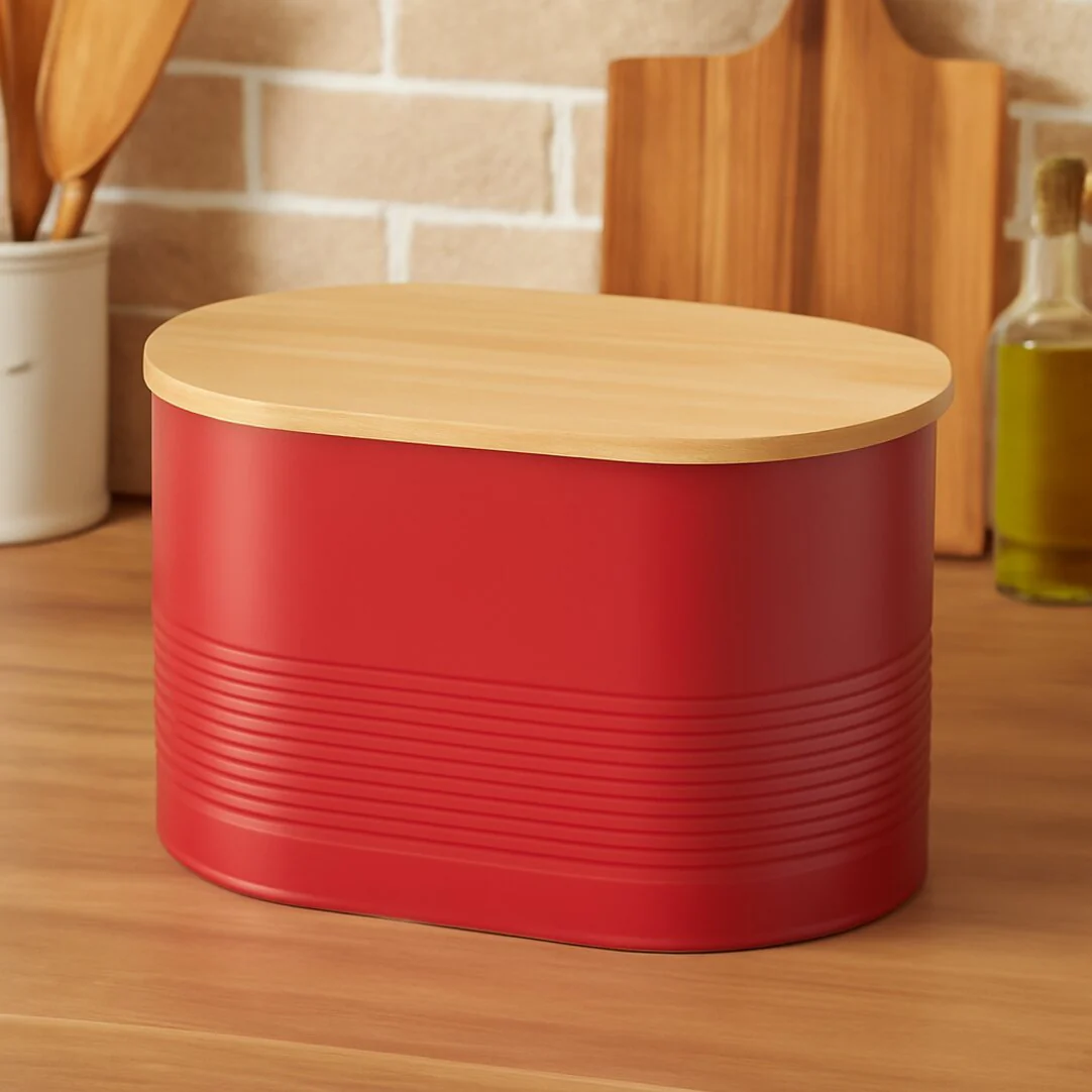 Alton Red Bread Bin - Image 8