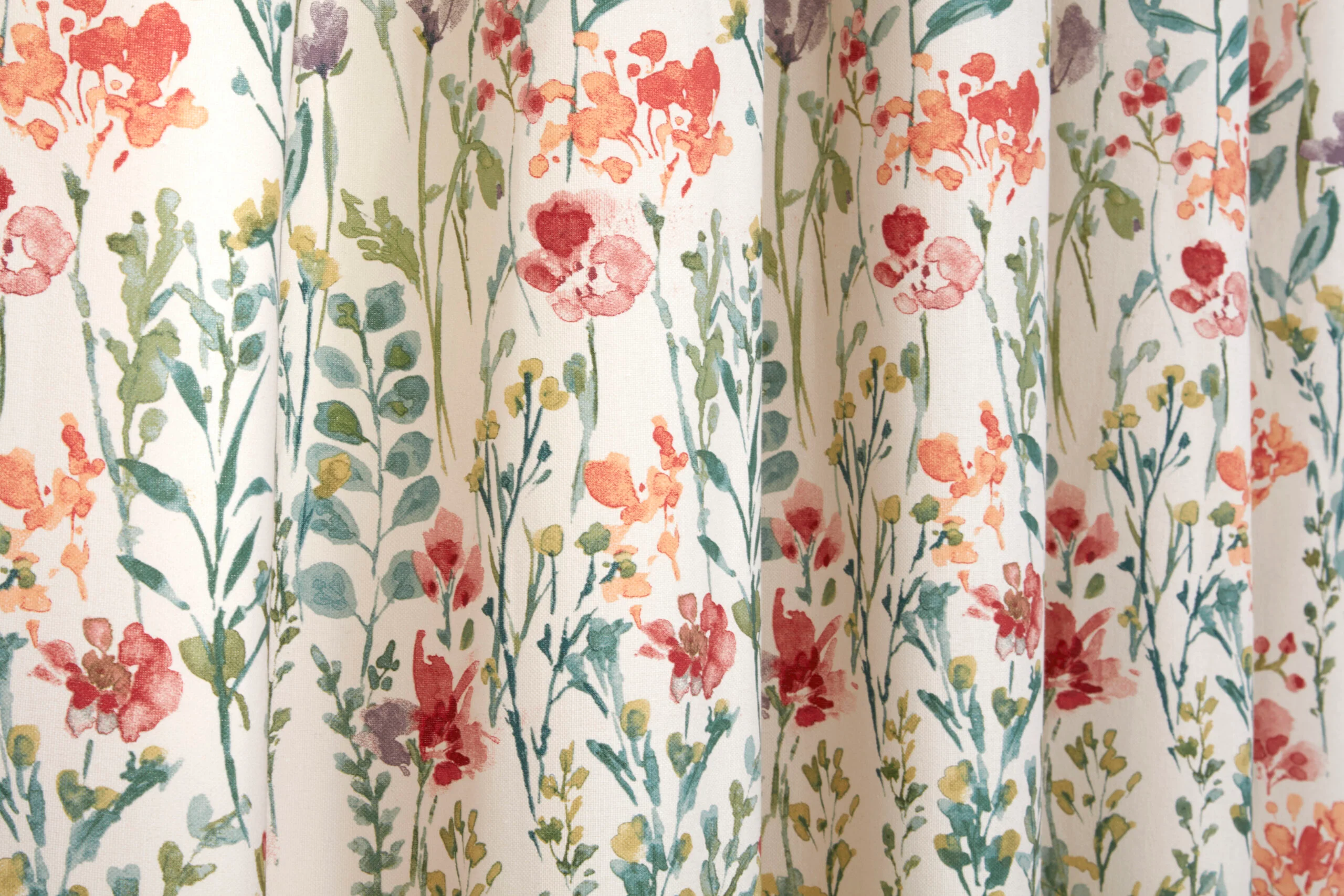 Amaryllis Floral Multi Pencil Pleat Curtains - Image 3