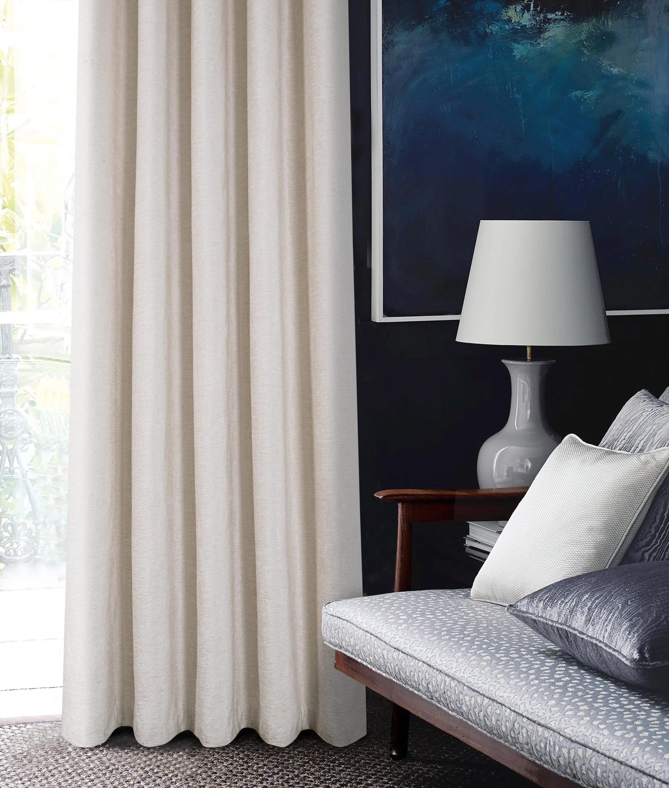 AMBERLEY NATURAL EYELET CURTAINS THERMAL - Image 3
