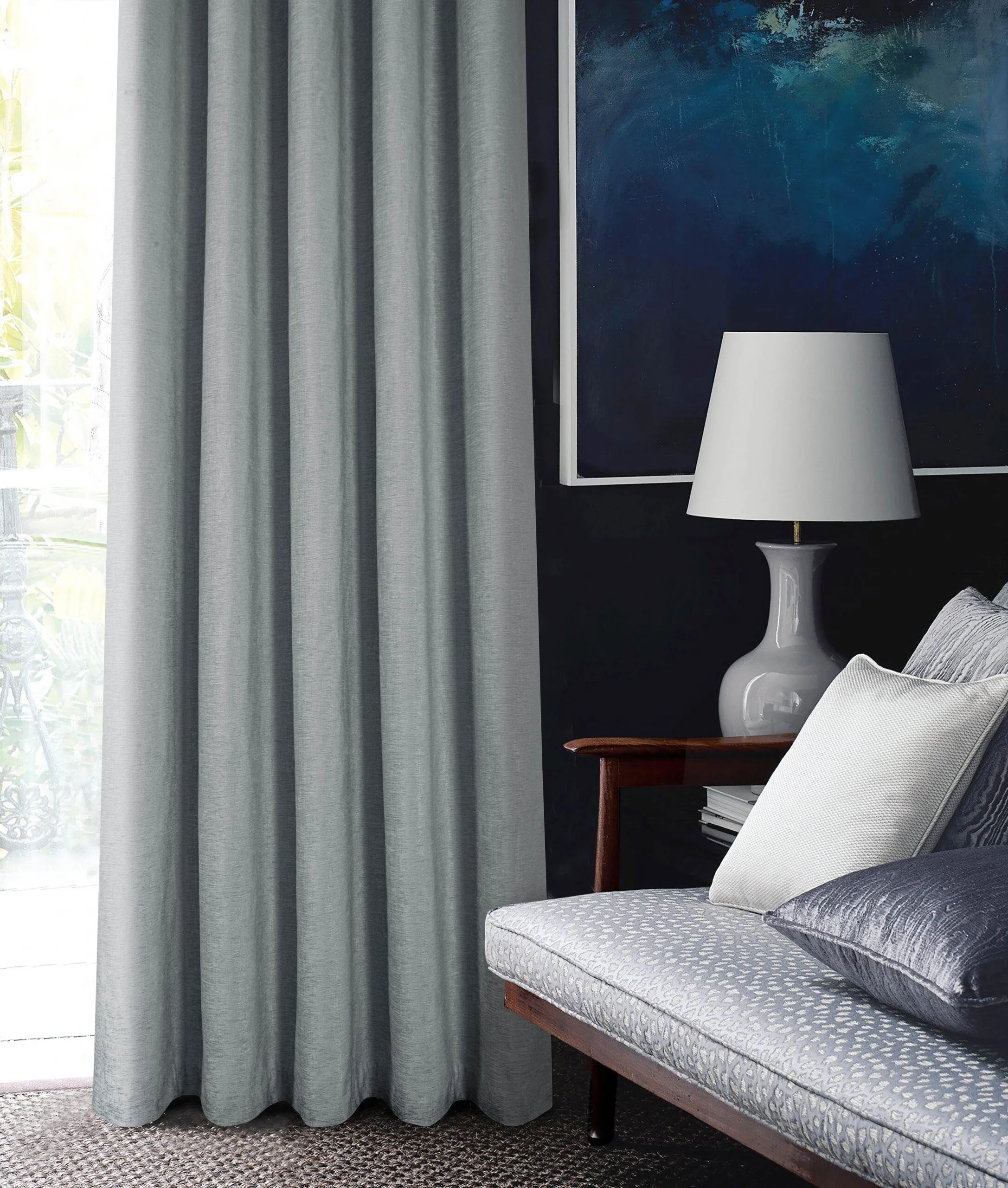 AMBERLEY NICKEL DOOR CURTAIN 66 X 84 - Image 4