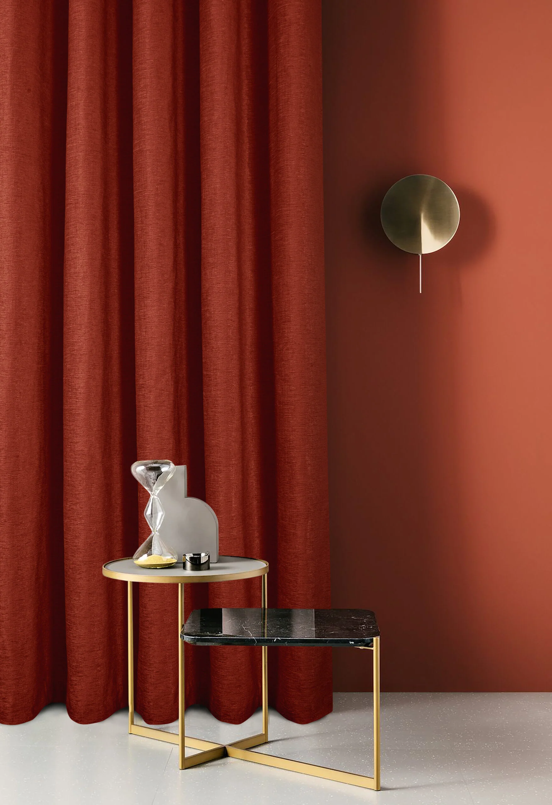 AMBERLEY TERRACOTTA DOOR CURTAIN 66 X 84 - Image 4