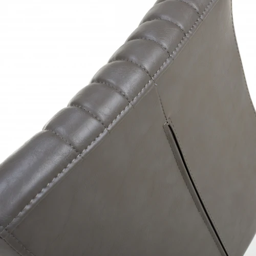 Archer Cantilever Leather Effect Grey Bar Chair - Image 9