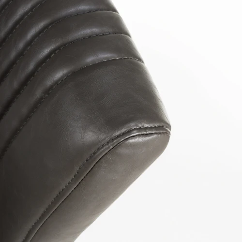 Archer Cantilever Leather Effect Grey Dining Chair - Image 11
