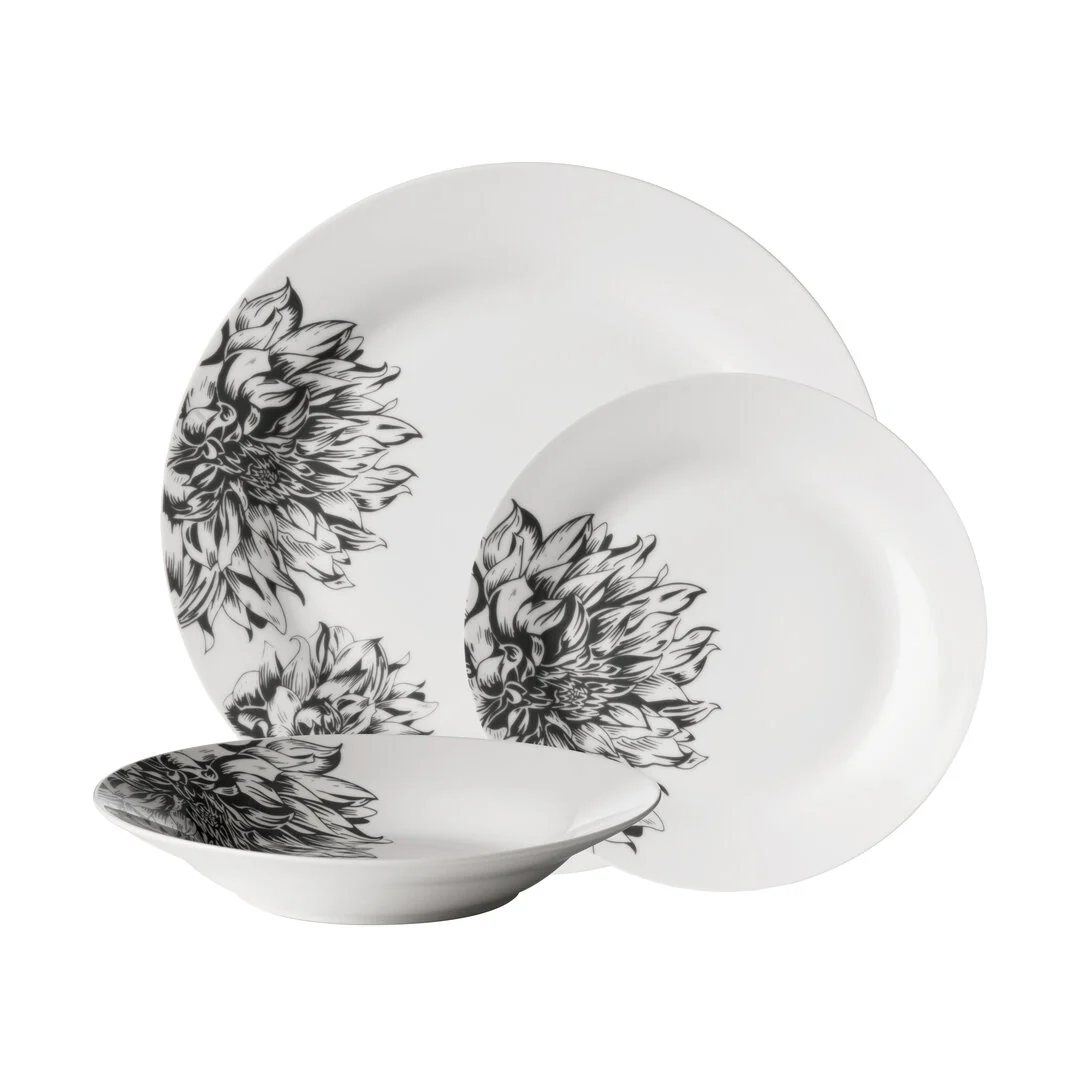 Avie Botanic 12 Piece Dinner Set