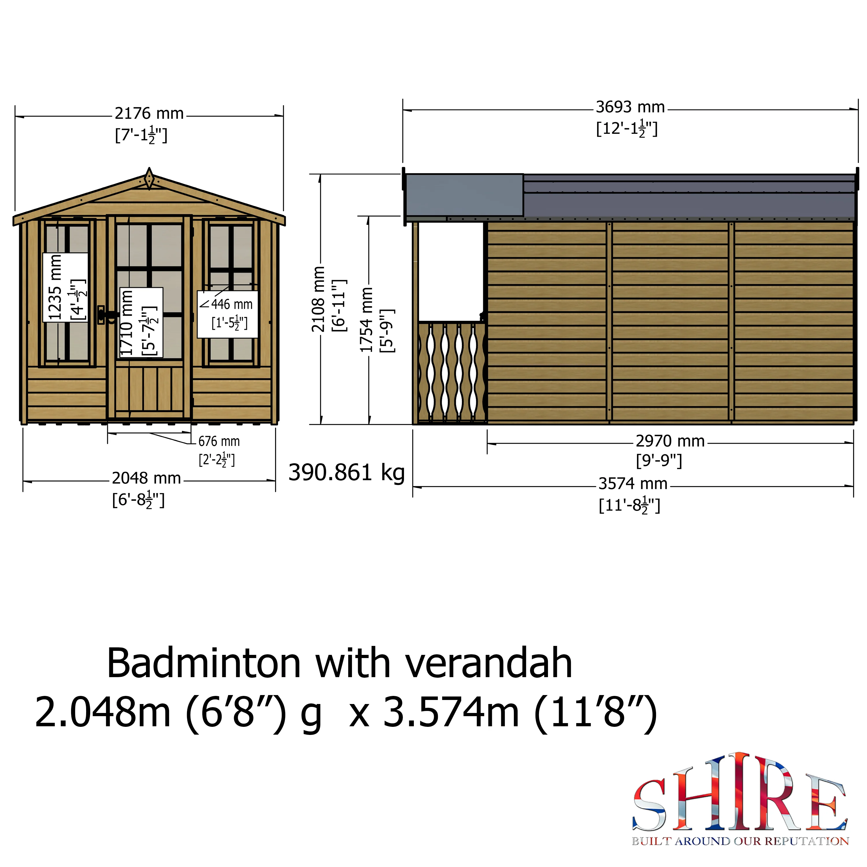 Badminton & Verandah Summerhouse - Image 4