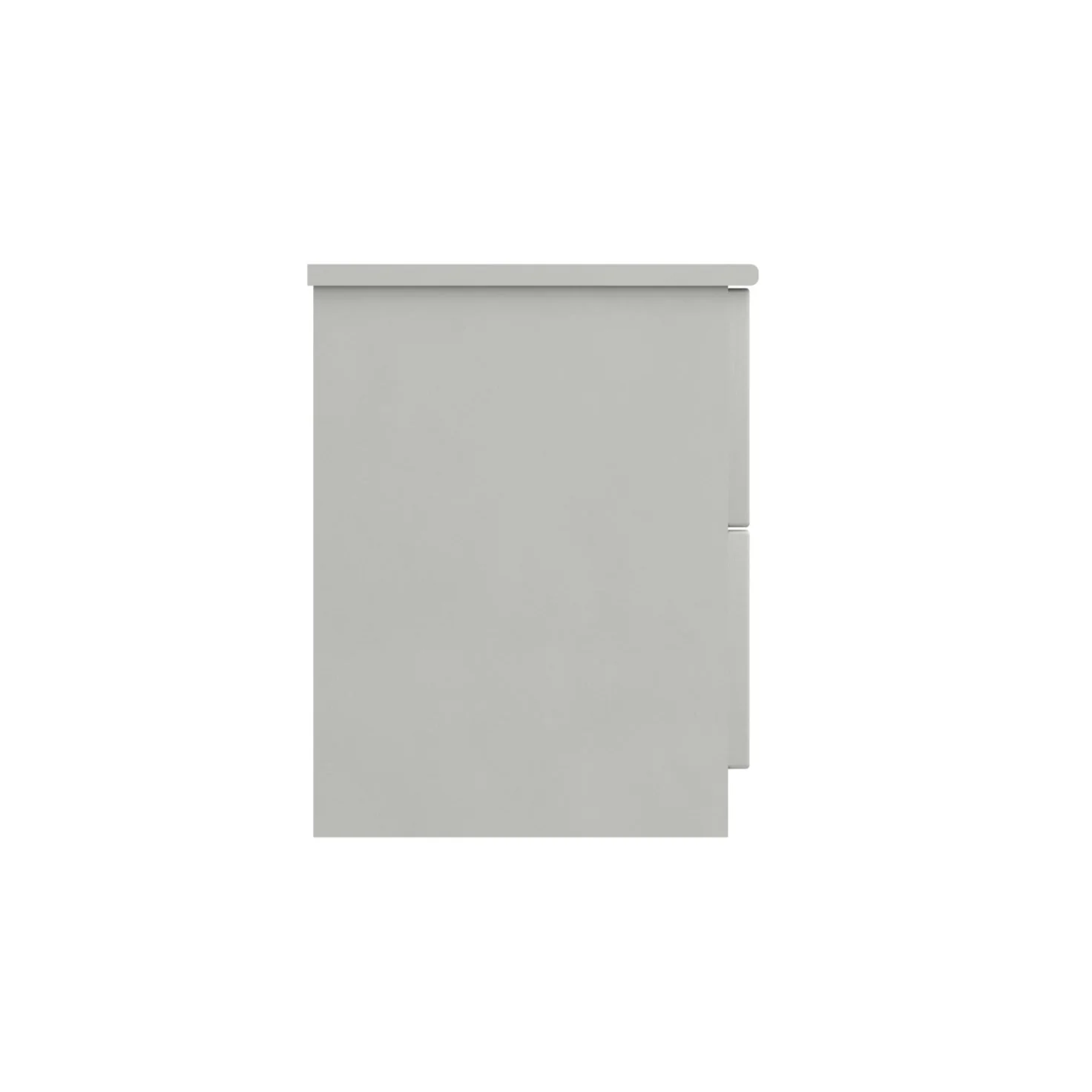 Balagio Ready Assembled Bedside Table with 2 Drawers - White Gloss - Image 5