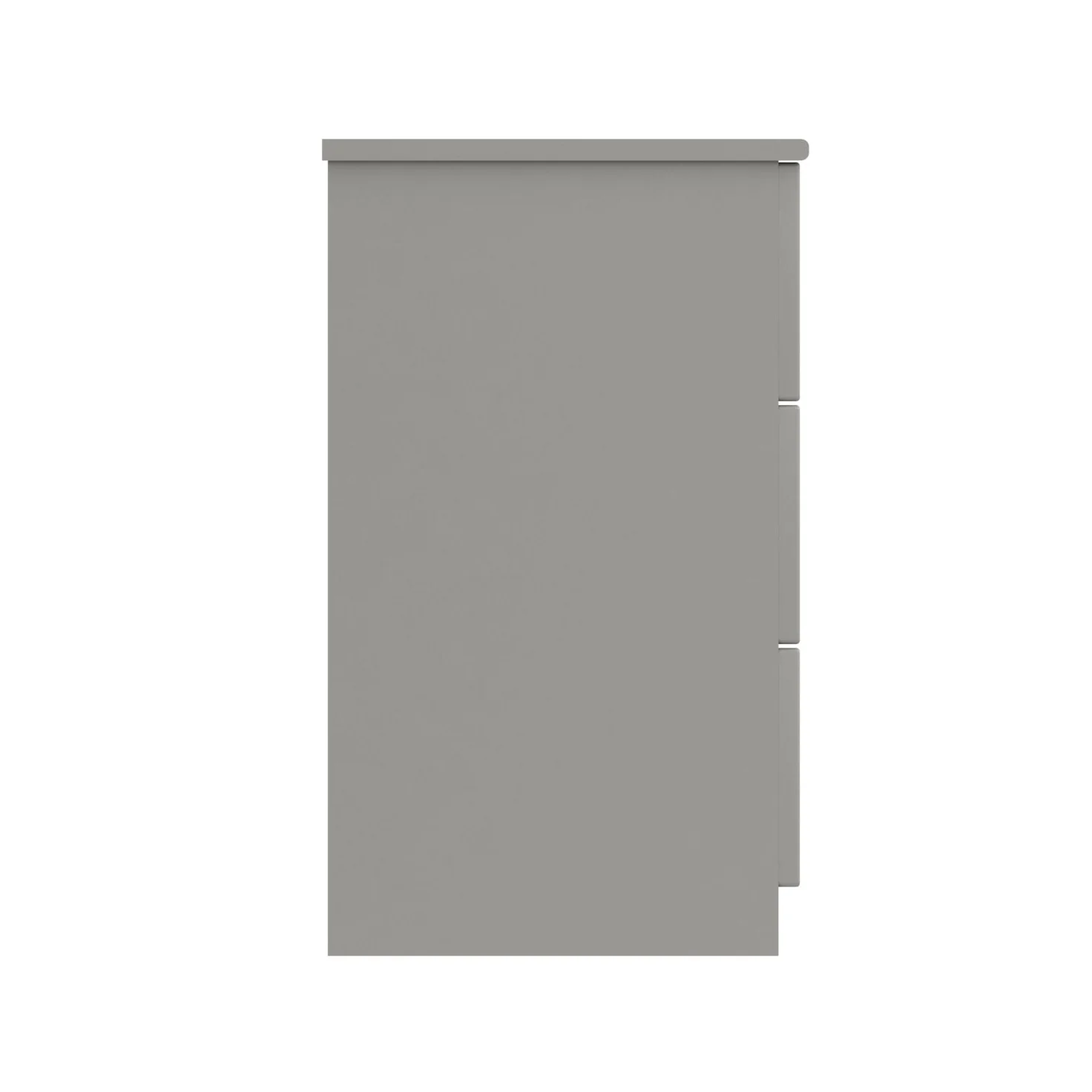 Balagio Ready Assembled Chest of Drawers with 3 Drawers - Light Grey Gloss - Image 5