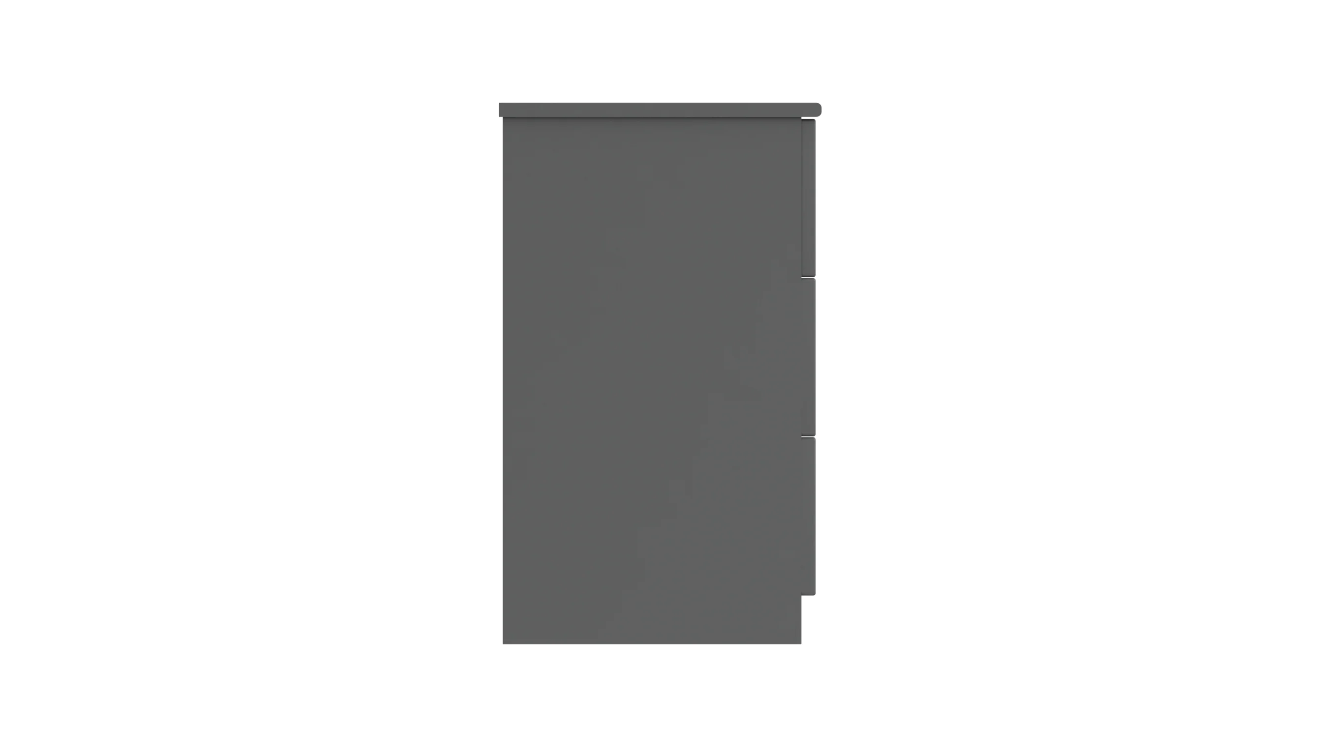 Balagio Ready Assembled Double Chest of Drawers with 3 Drawers - Dusk Grey Gloss - Image 5