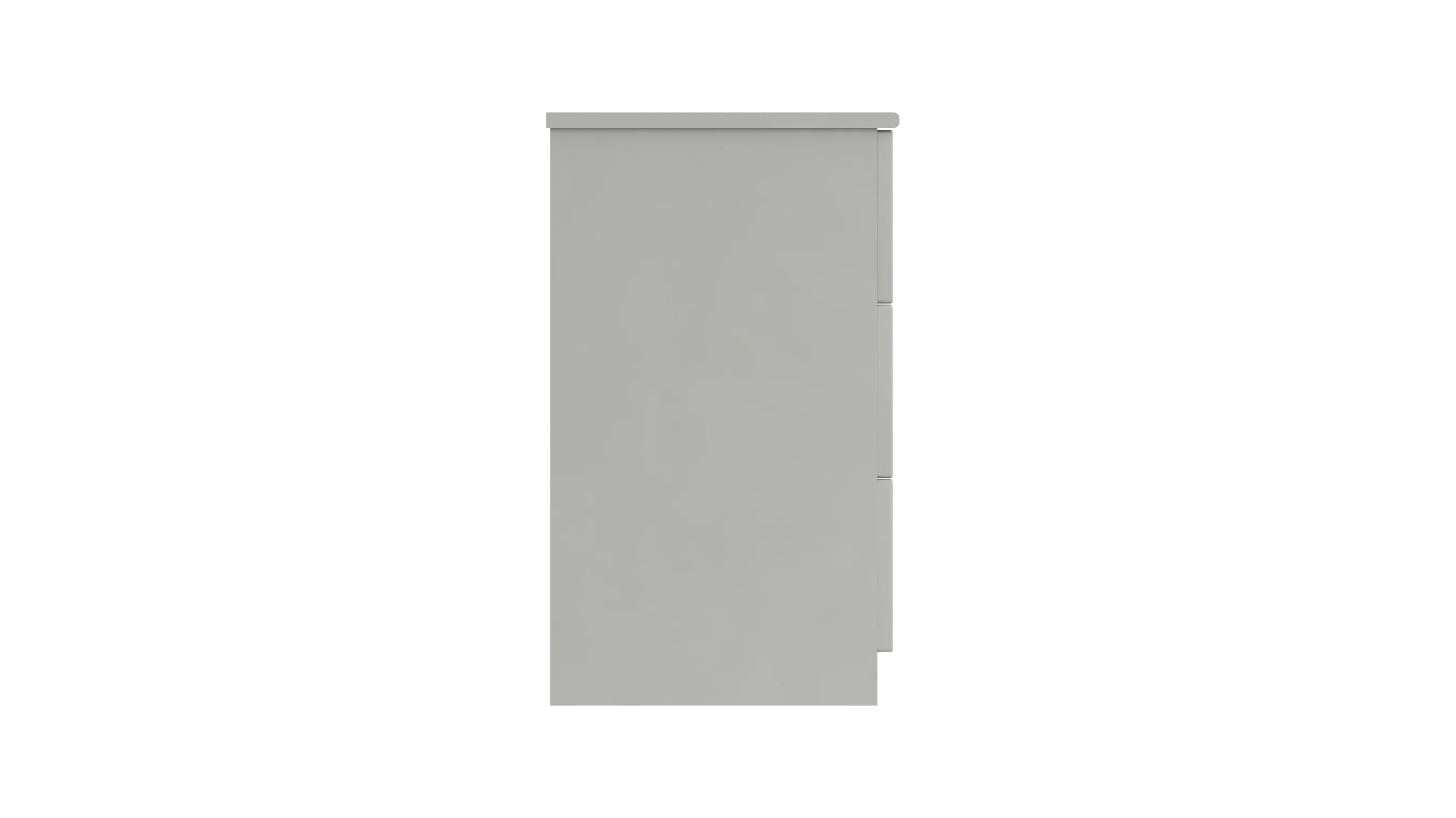 Balagio Ready Assembled Double Chest of Drawers with 3 Drawers - White Gloss - Image 5