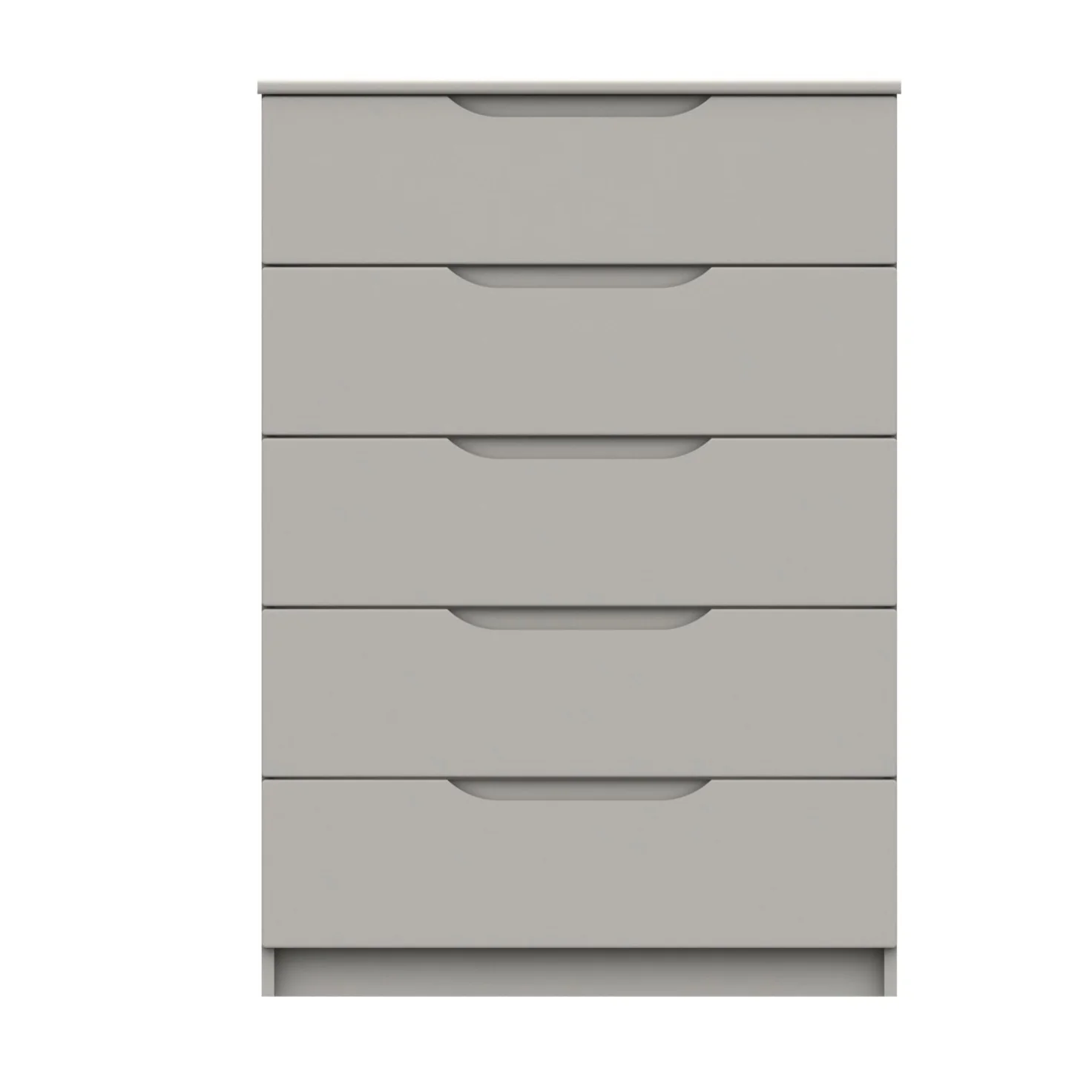 Balagio Ready Assembled Chest of Drawers with 5 Drawers - Light Grey Gloss - Image 4
