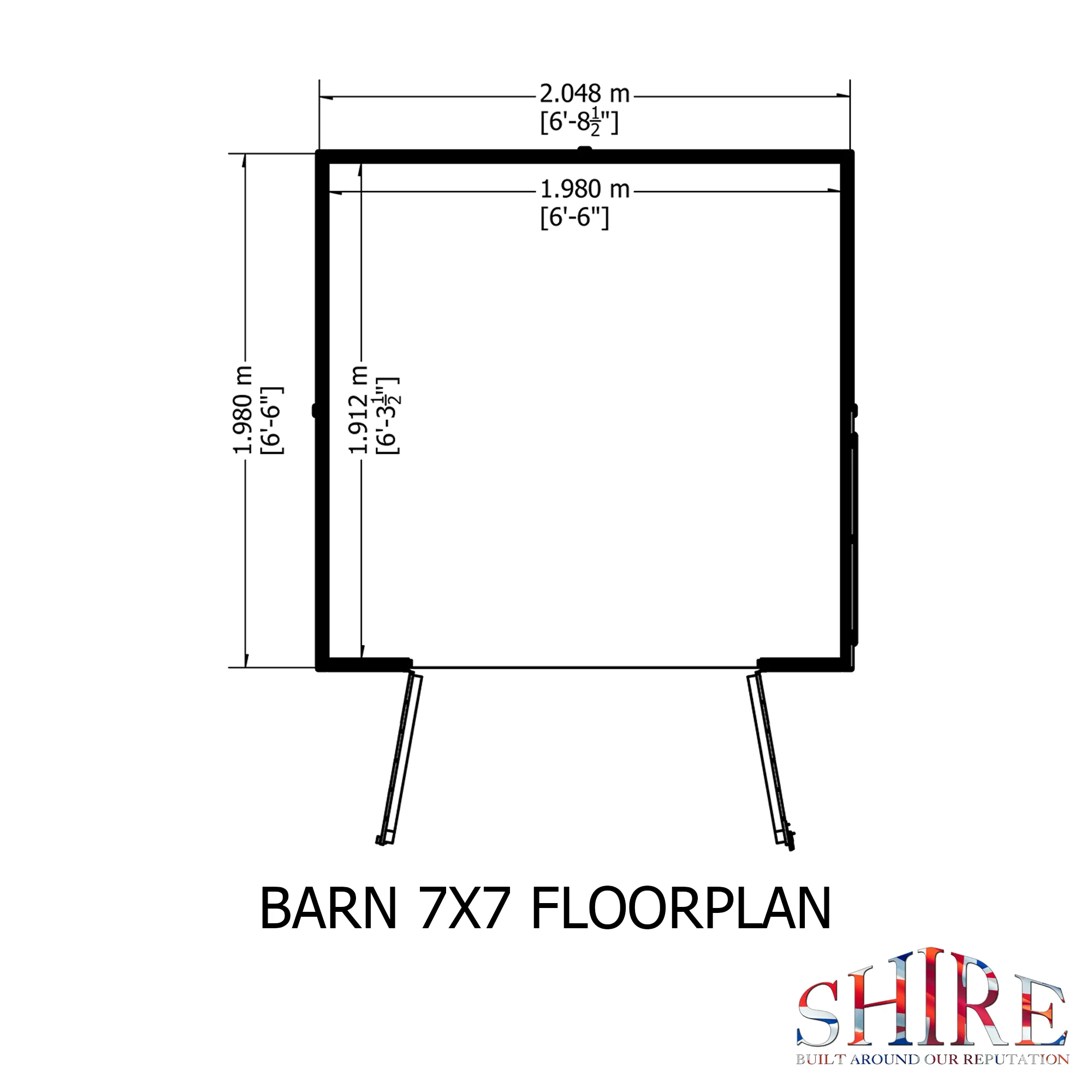 Barn 7 X 7 Shiplap Apex Shed - Image 6