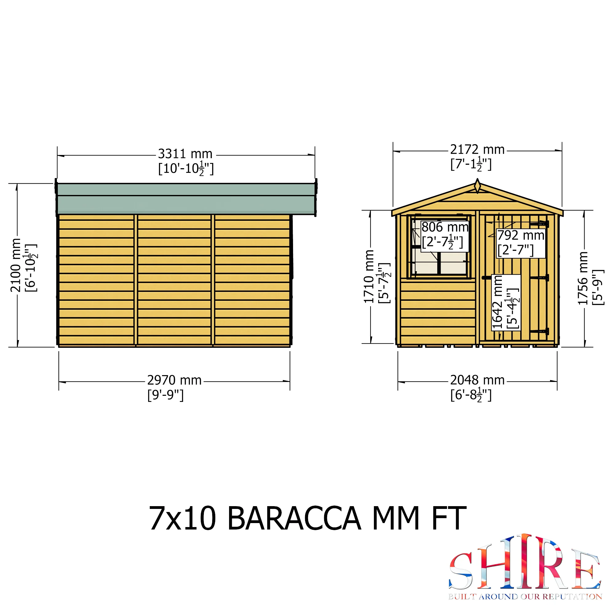 Barraca 7 X 10 Shiplap Apex Shed - Image 7
