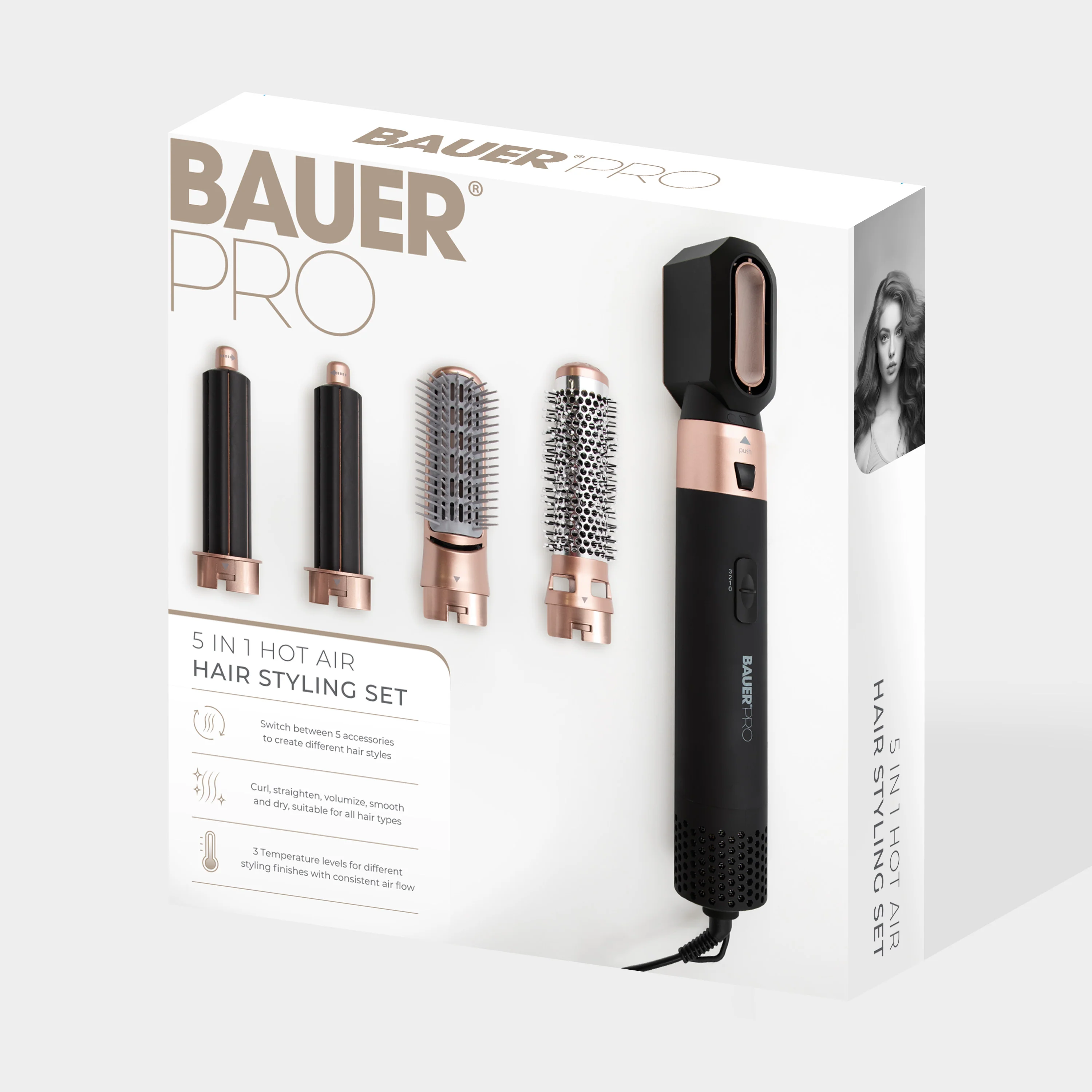 Bauer 5 In 1 Hair Air Styler - Image 5
