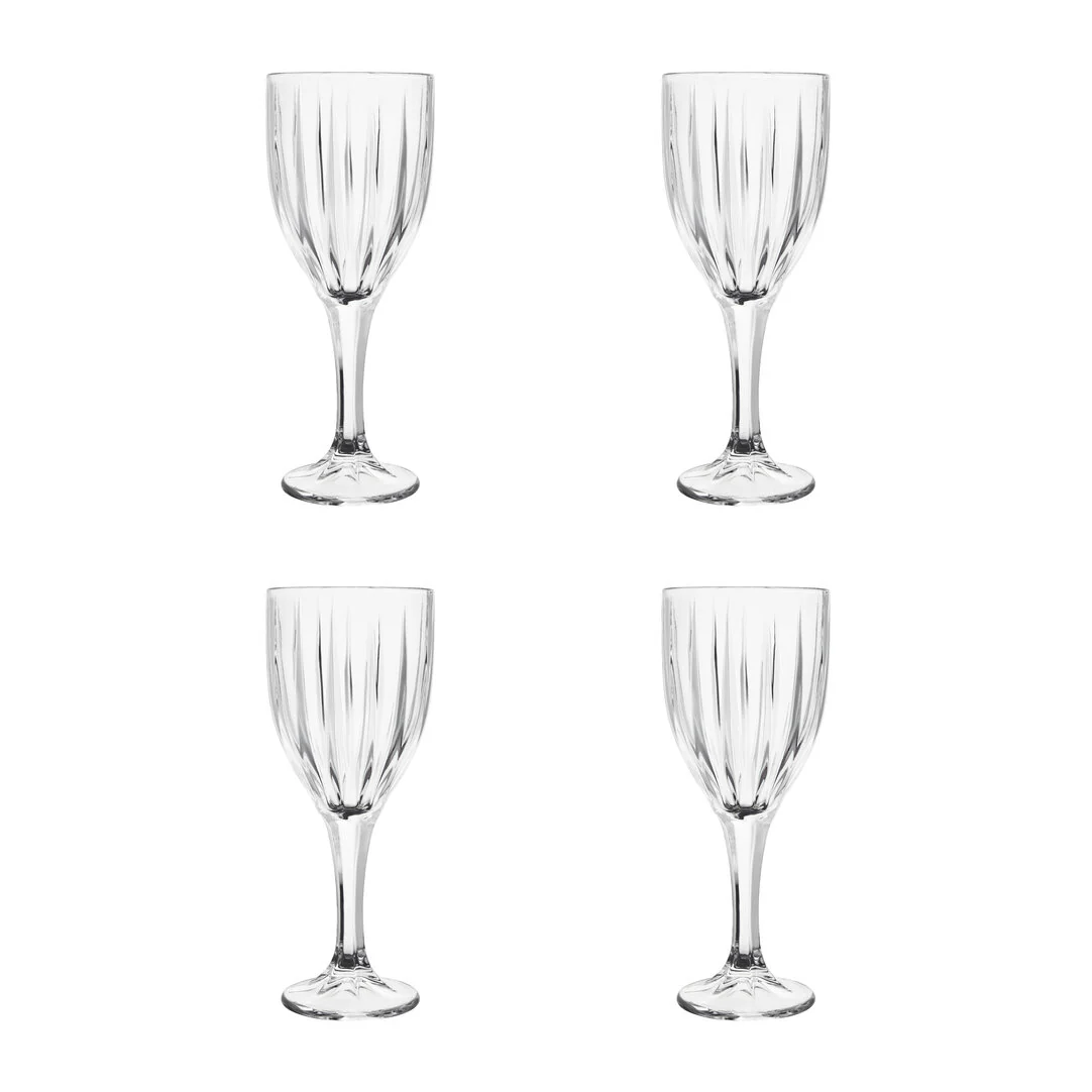 Beaufort Set of 4 Crystal Wine Glasses