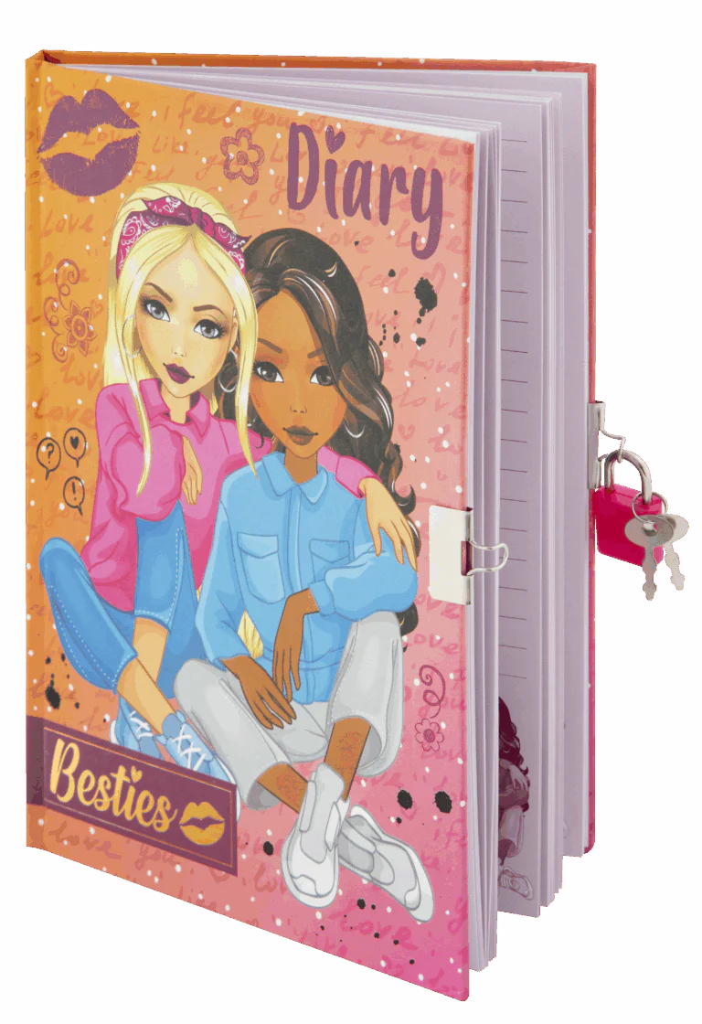 Besties A5 Diary 60 Sheets With Key & Lock - Image 4