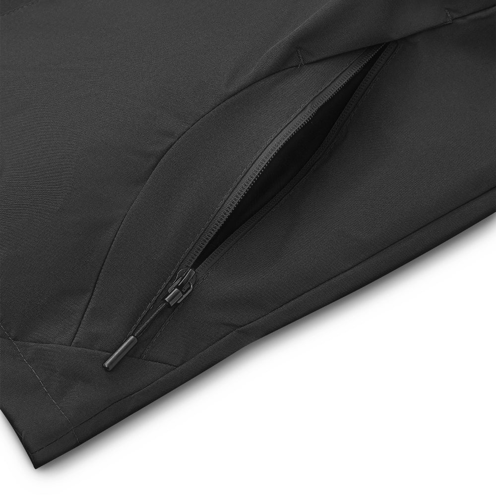 Black Waterproof Softshell Jacket with Hood - Image 4