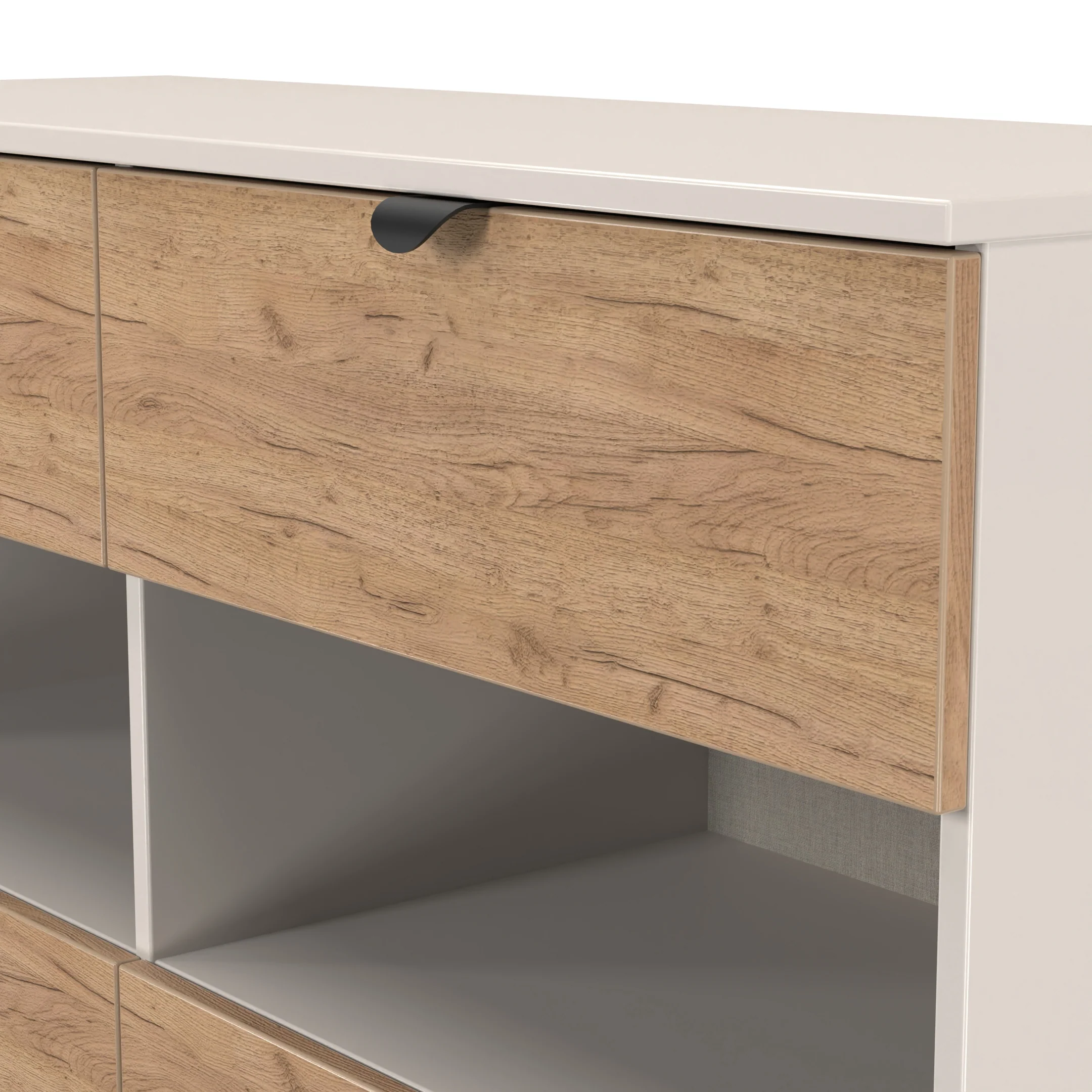 Bora 4 Drawer Midi Chest in Gold Craft Oak & Kashmir - Ready Assembled - Image 4