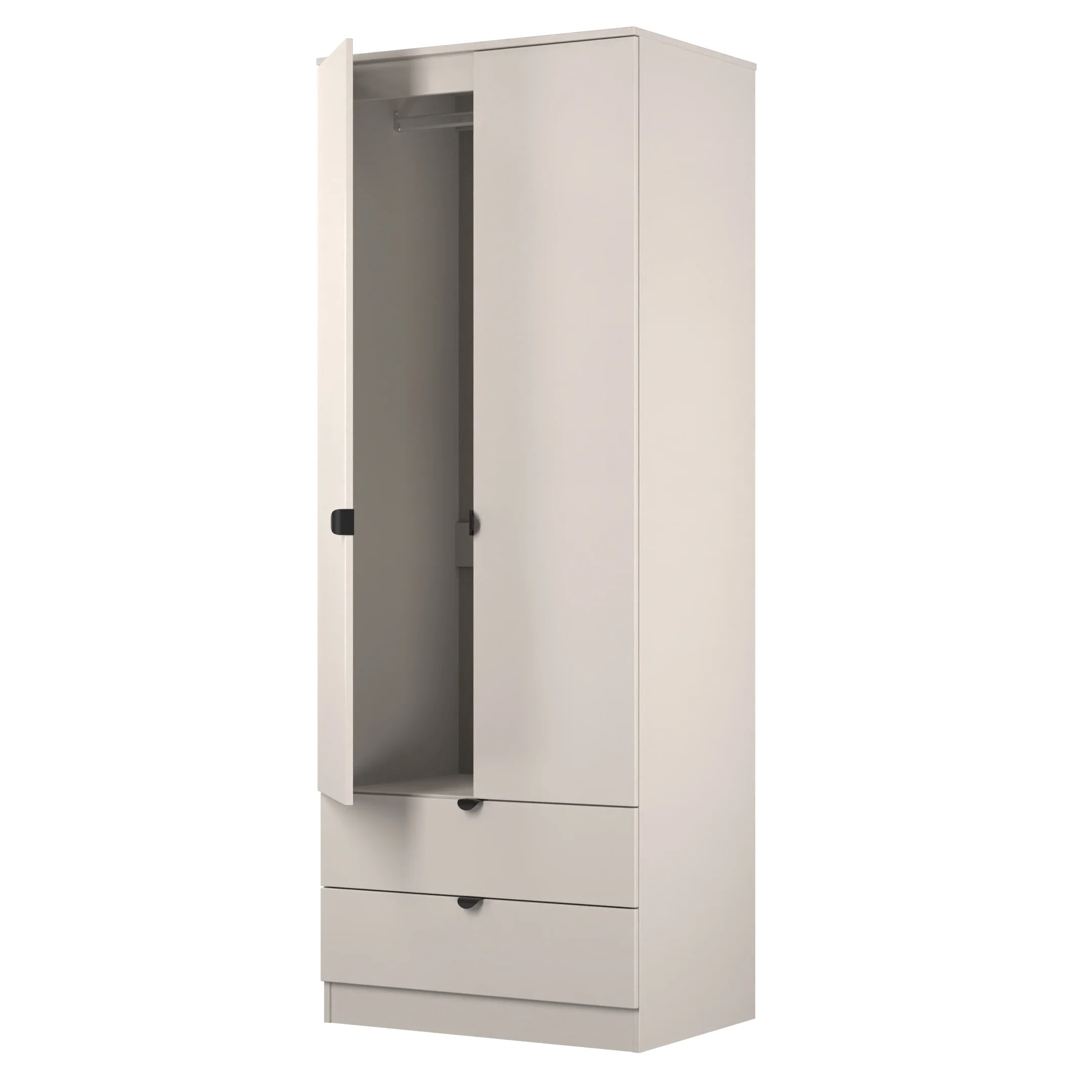 Bora Tall 2 Door 2 Drawer Robe in Kashmir - Ready Assembled - Image 5