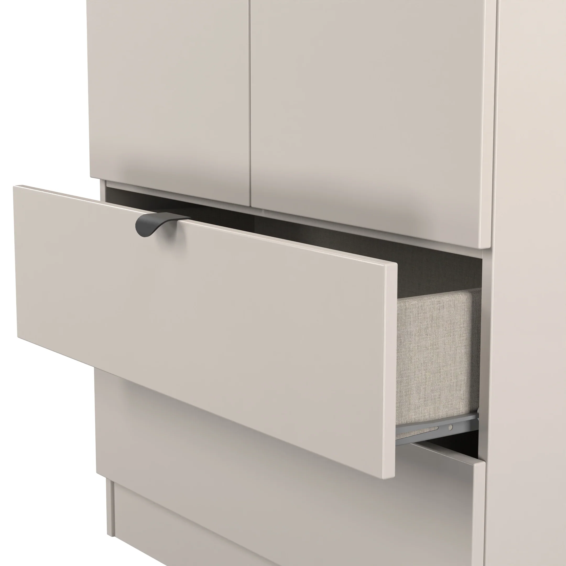 Bora Tall 2 Door 2 Drawer Robe in Kashmir - Ready Assembled - Image 6