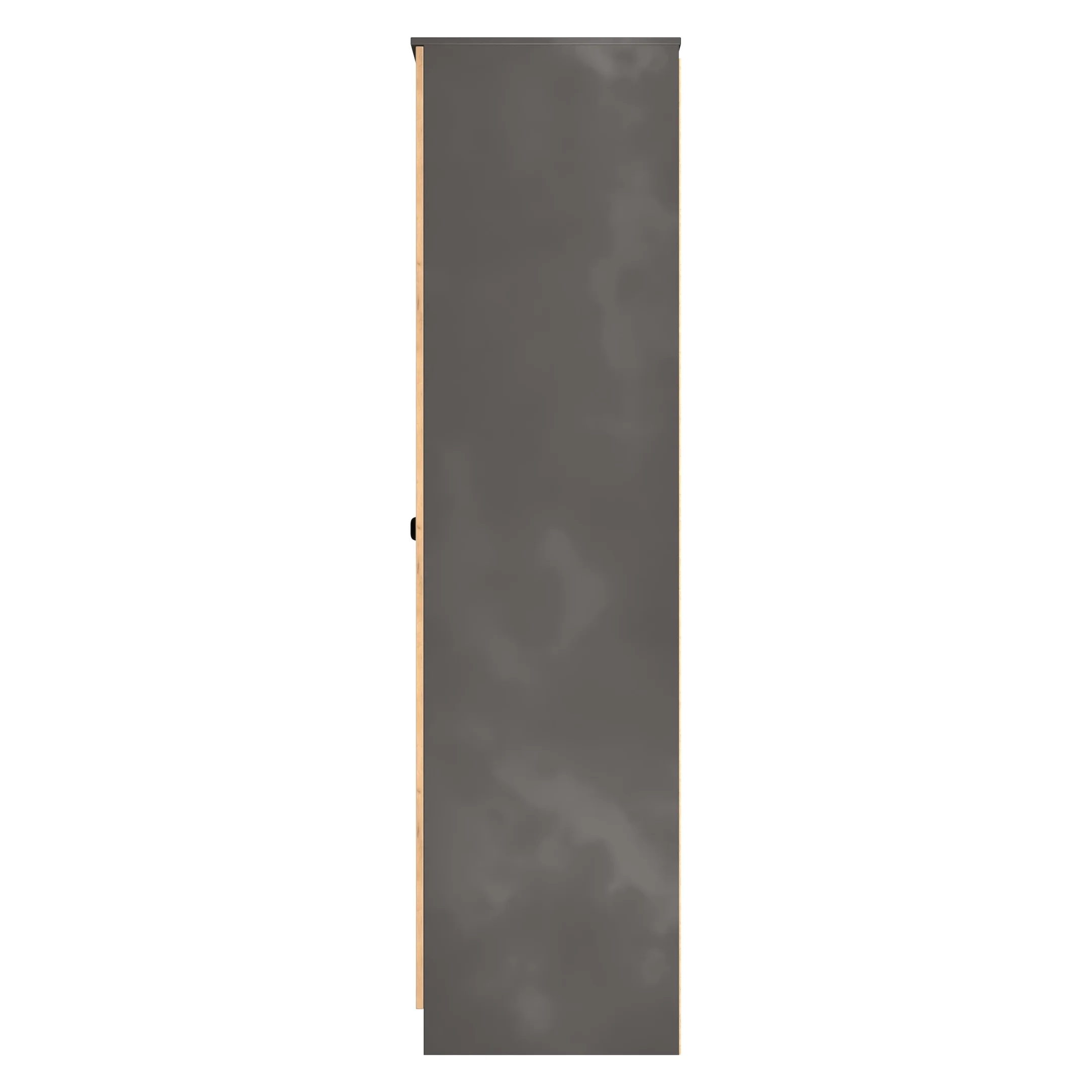 Bora Tall 2 Door Robe in Gold Craft Oak & Graphite - Ready Assembled - Image 2