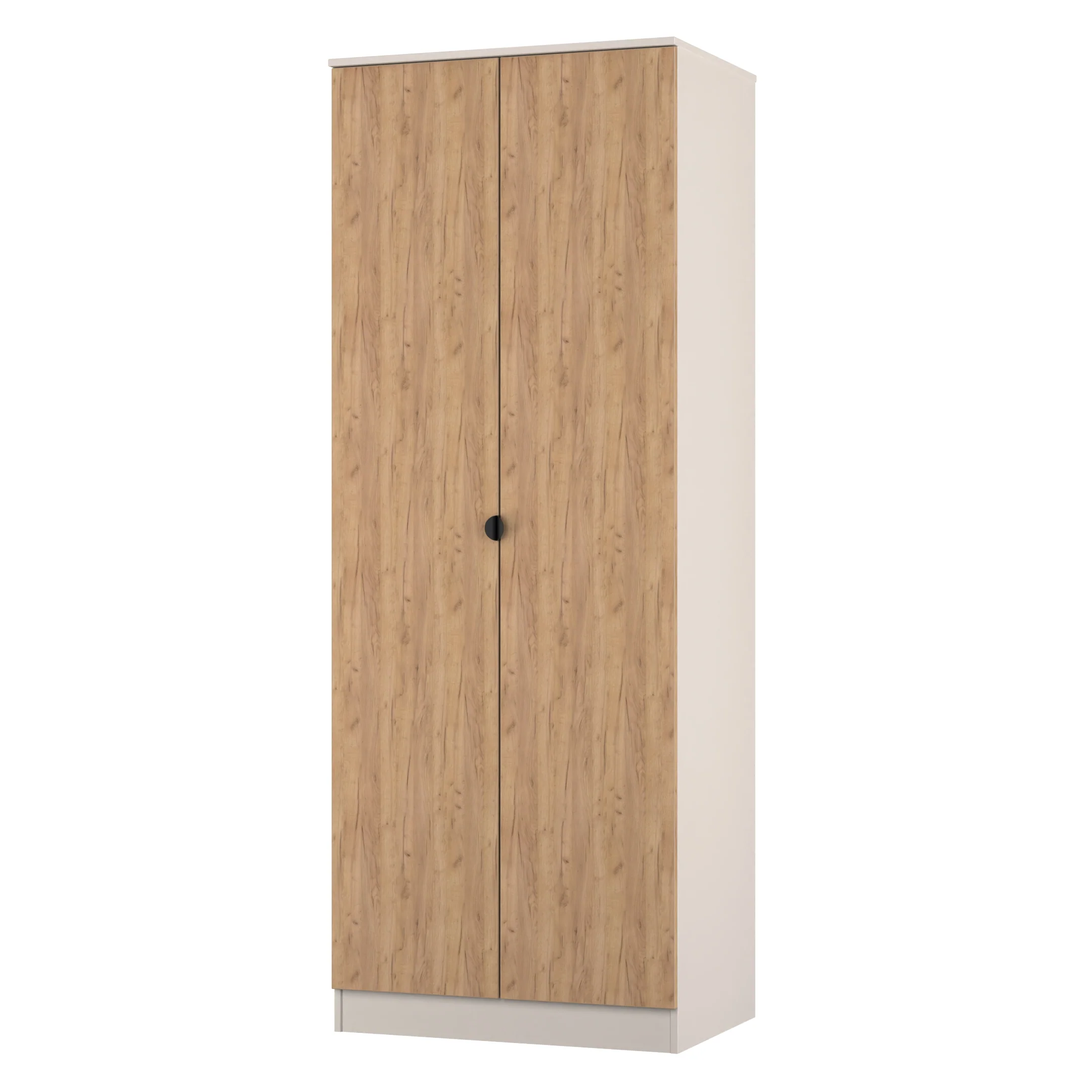 Bora Tall 2 Door Robe in Gold Craft Oak & Kashmir - Ready Assembled - Image 3