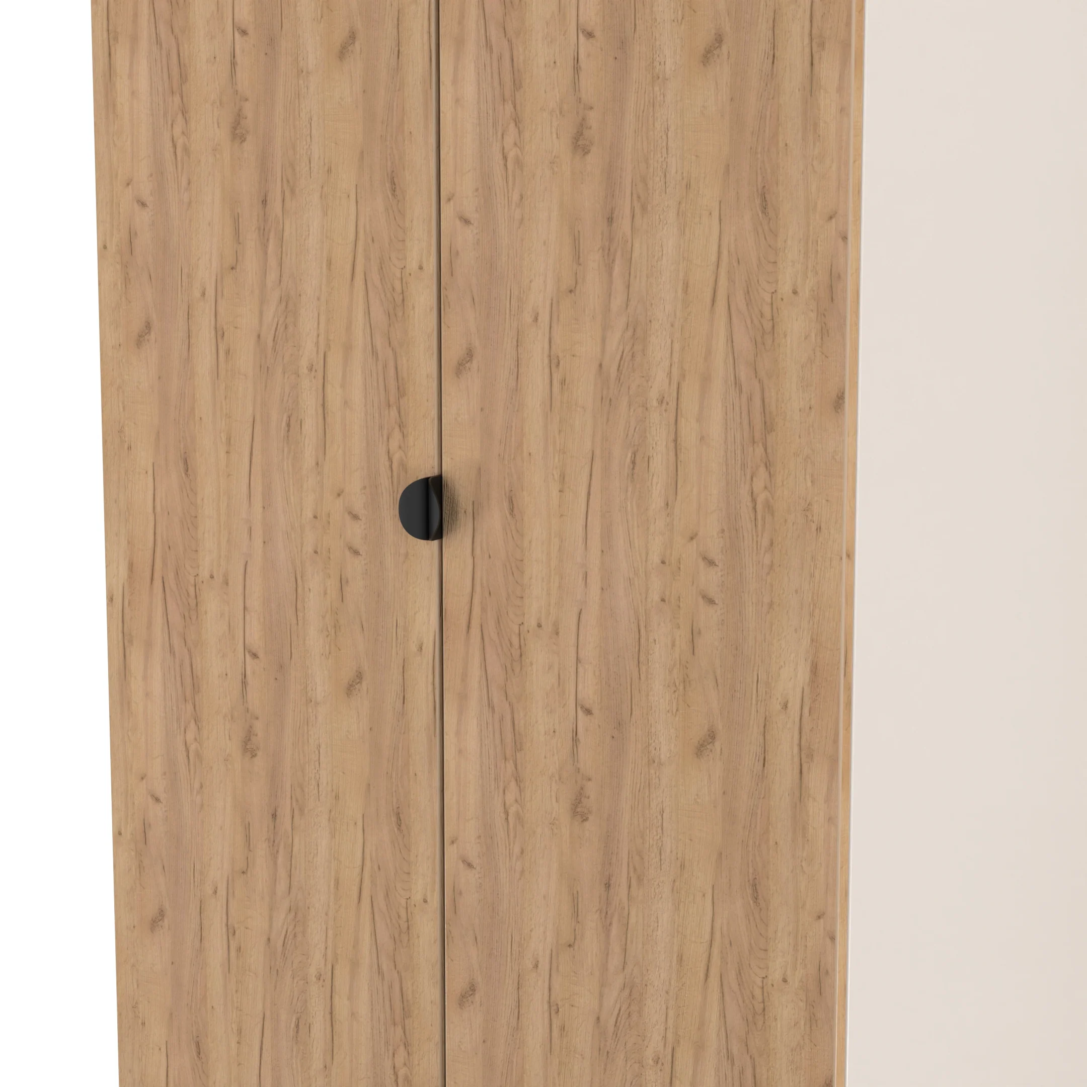 Bora Tall 2 Door Robe in Gold Craft Oak & Kashmir - Ready Assembled - Image 4