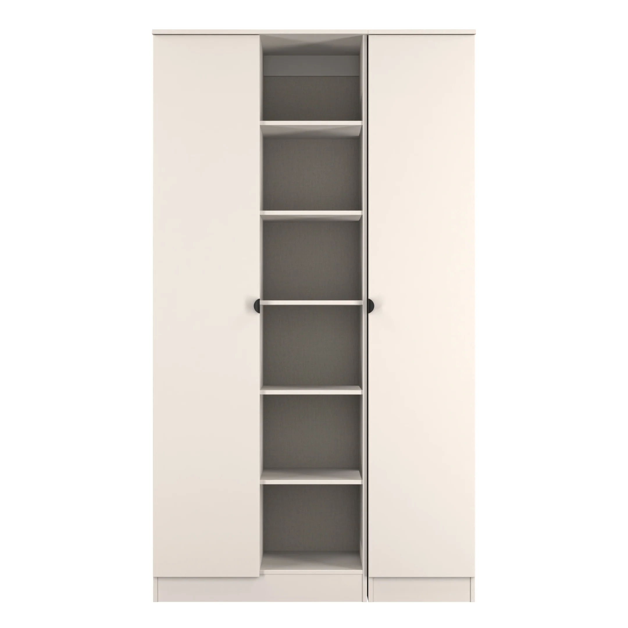 Bora Tall 3 Door Robe with shelves in Kashmir - Ready Assembled