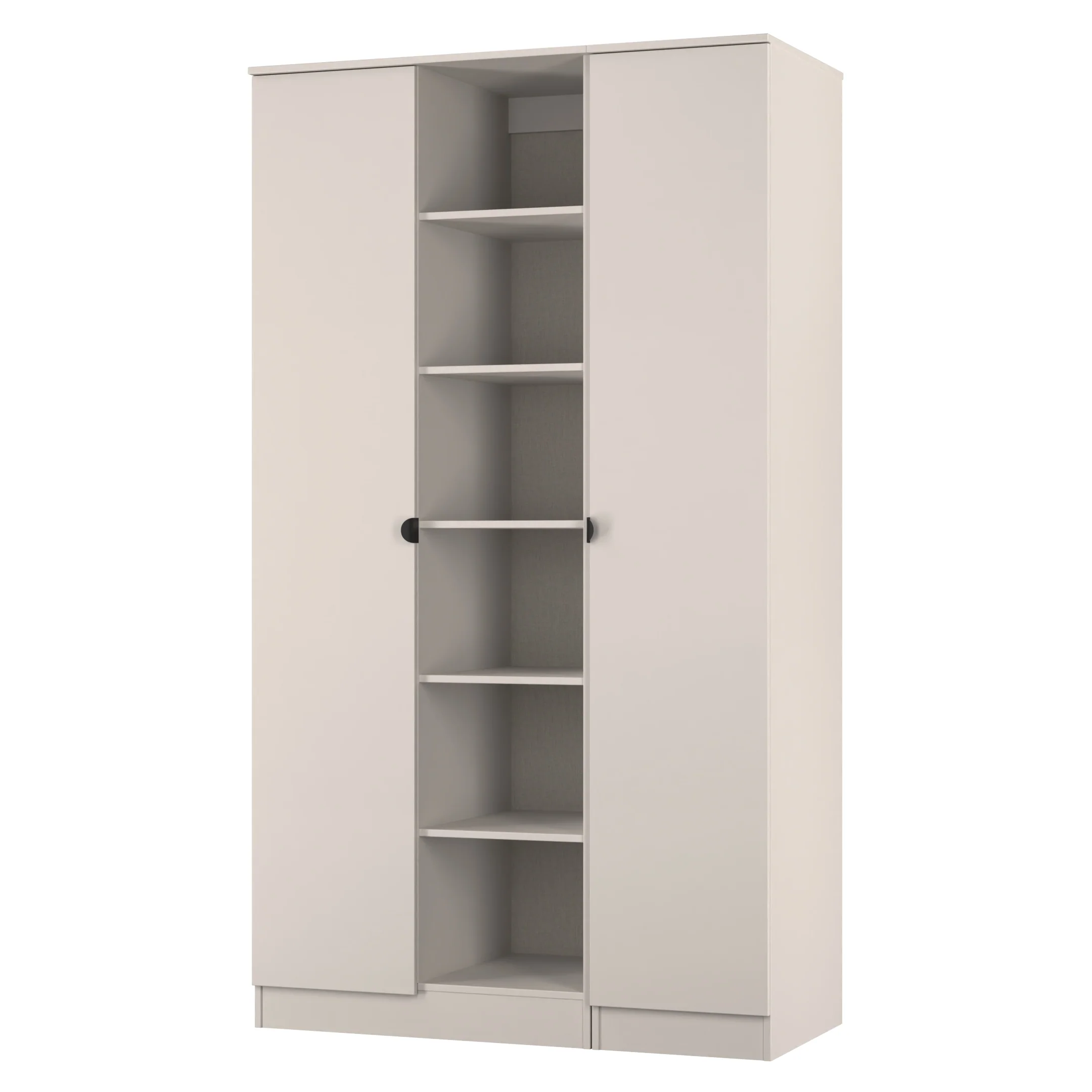 Bora Tall 3 Door Robe with shelves in Kashmir - Ready Assembled - Image 3
