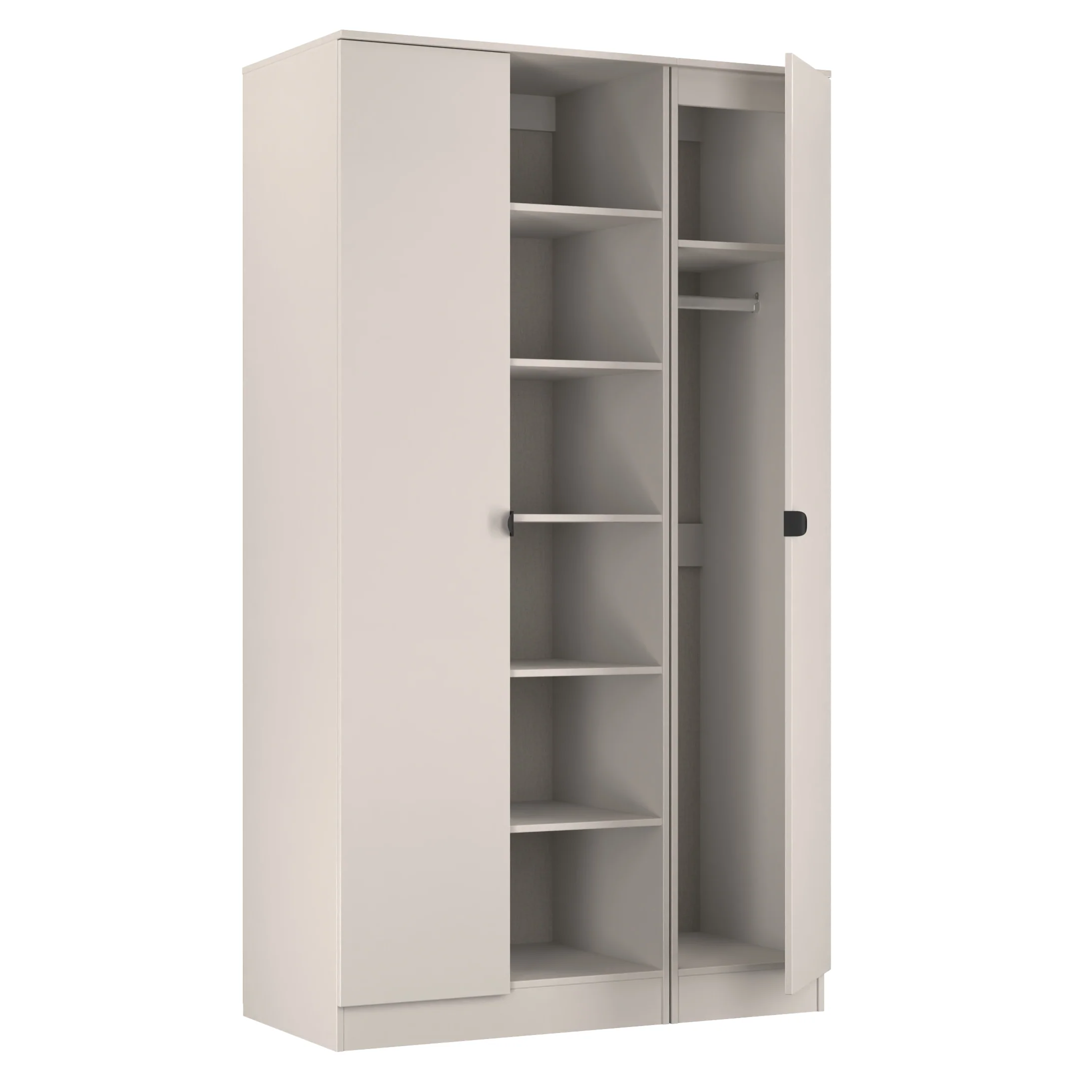 Bora Tall 3 Door Robe with shelves in Kashmir - Ready Assembled - Image 6