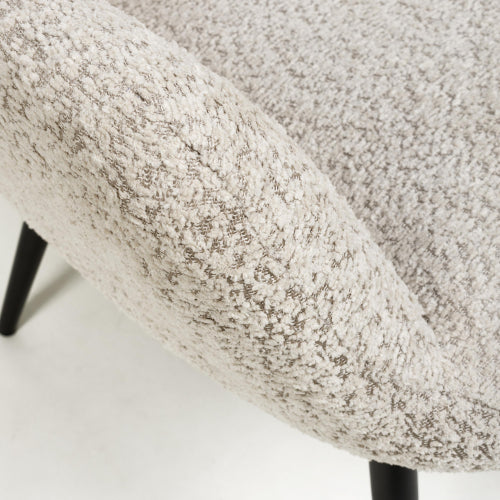 Bordeaux Textured Chenille Effect Mink Armchair - Image 6