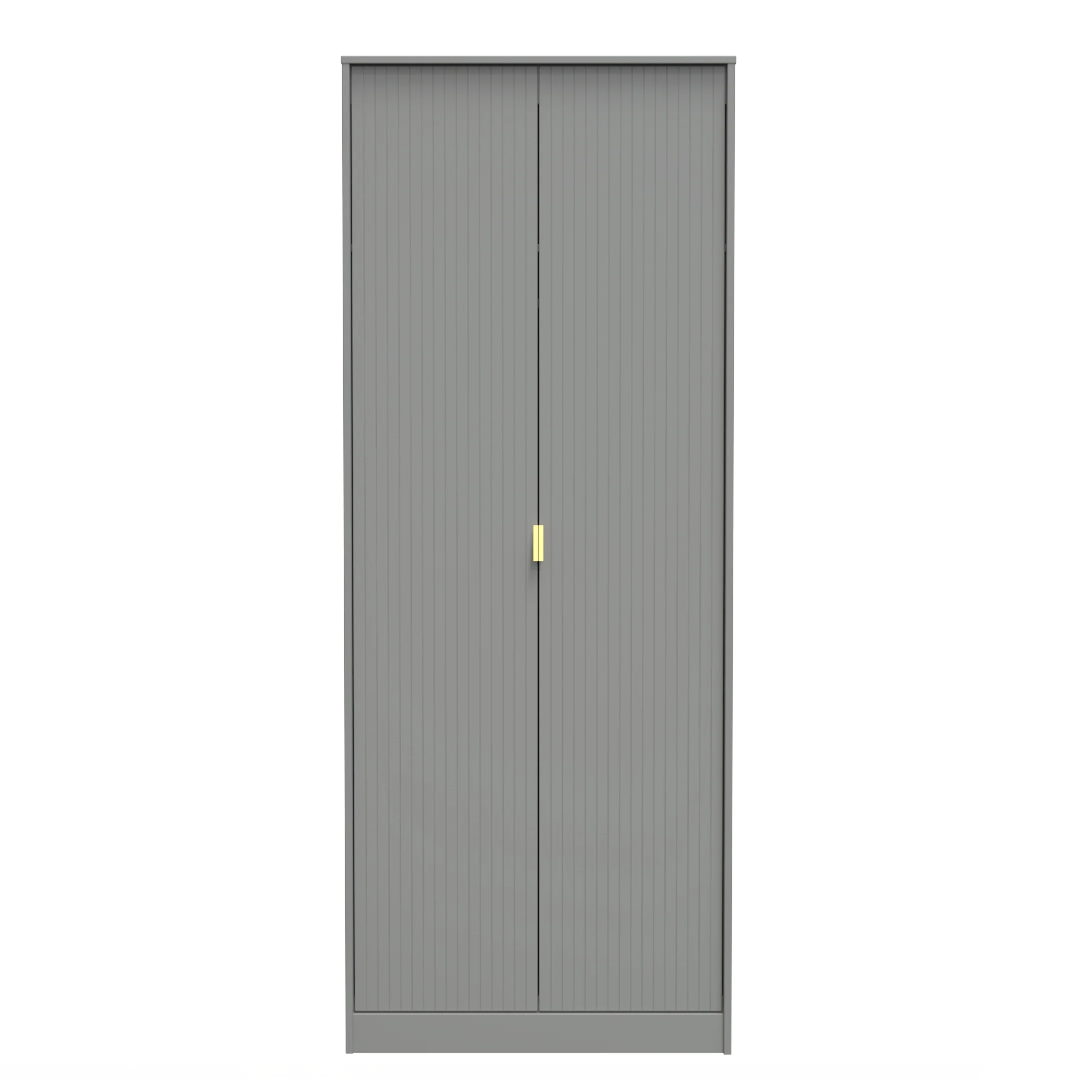 Breda Ready Assembled 2 Door Wardrobe in Dusk Grey