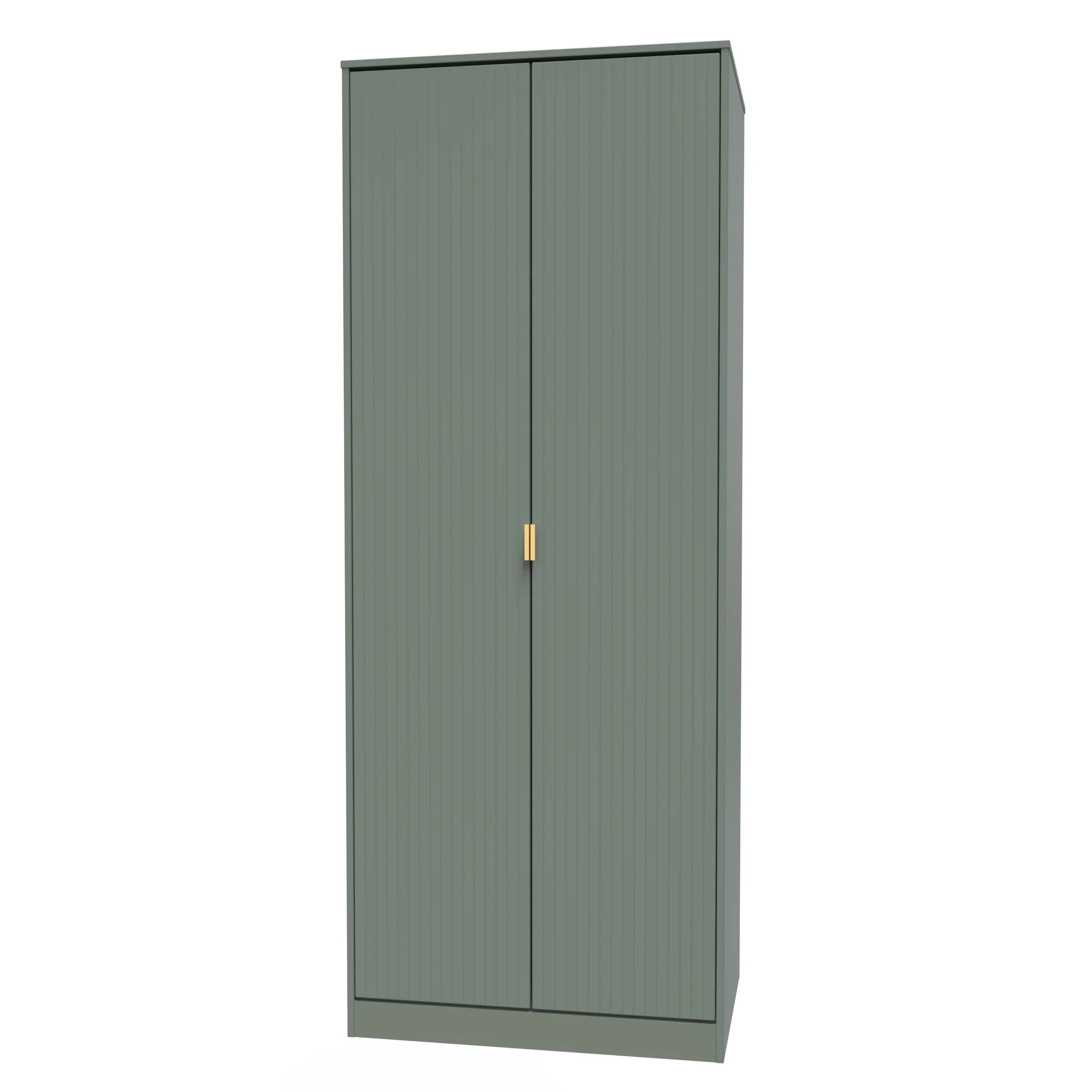 Breda Ready Assembled 2 Door Wardrobe In Reed Green - Image 3