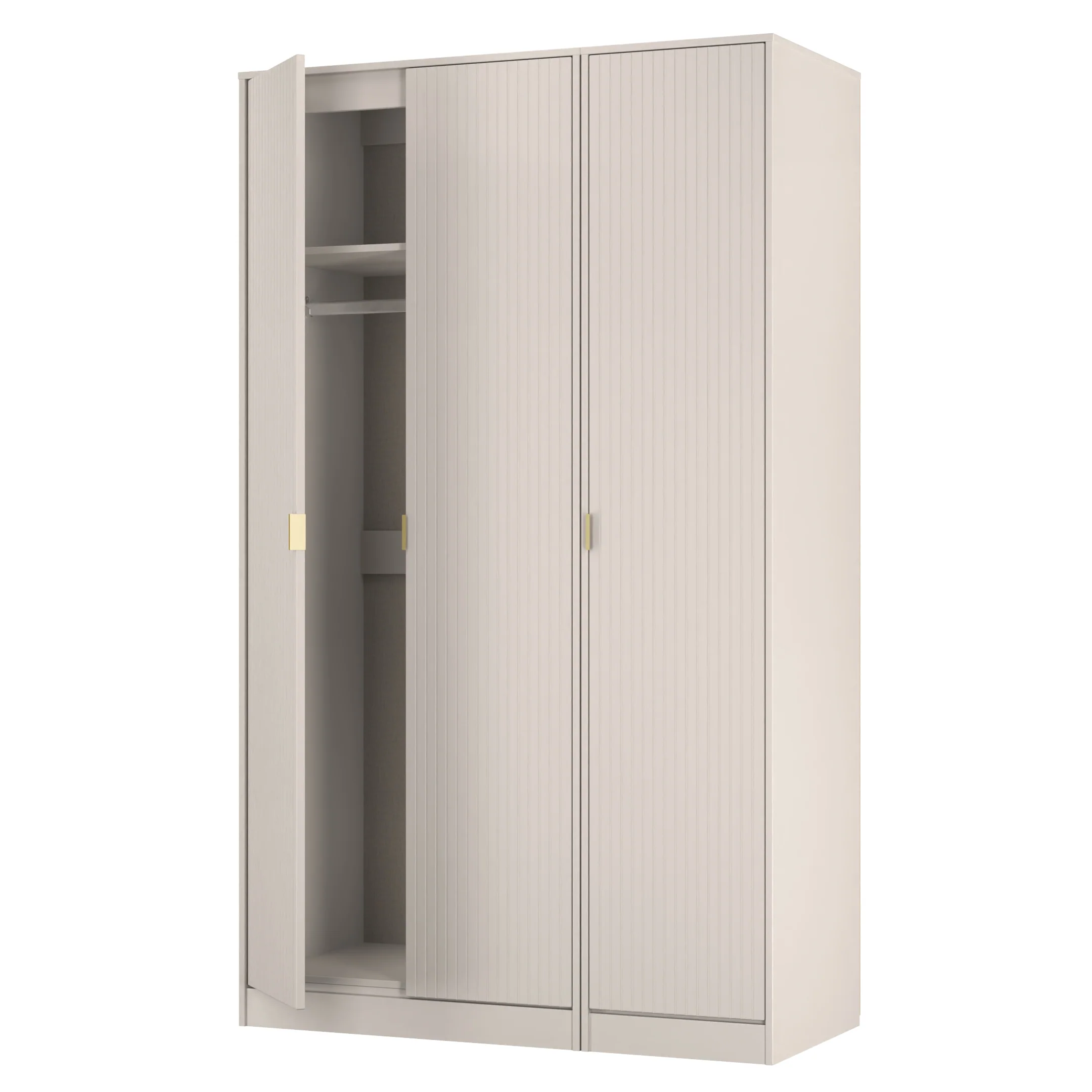 Breda Ready Assembled 3 Door Wardrobe in Kashmir Matt - Image 5