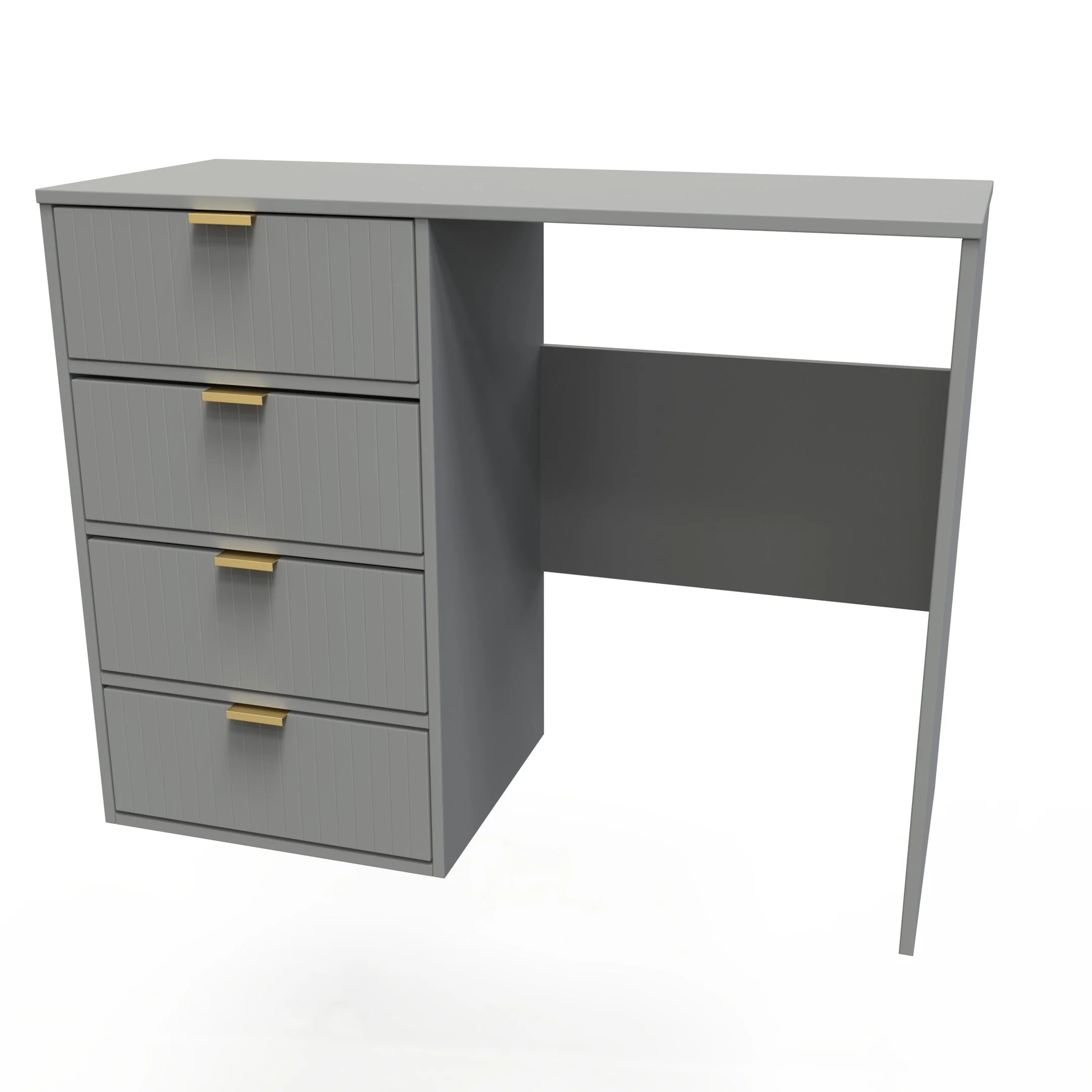 Breda Ready Assembled 4 Drawer Vanity in Dusk Grey - Image 6