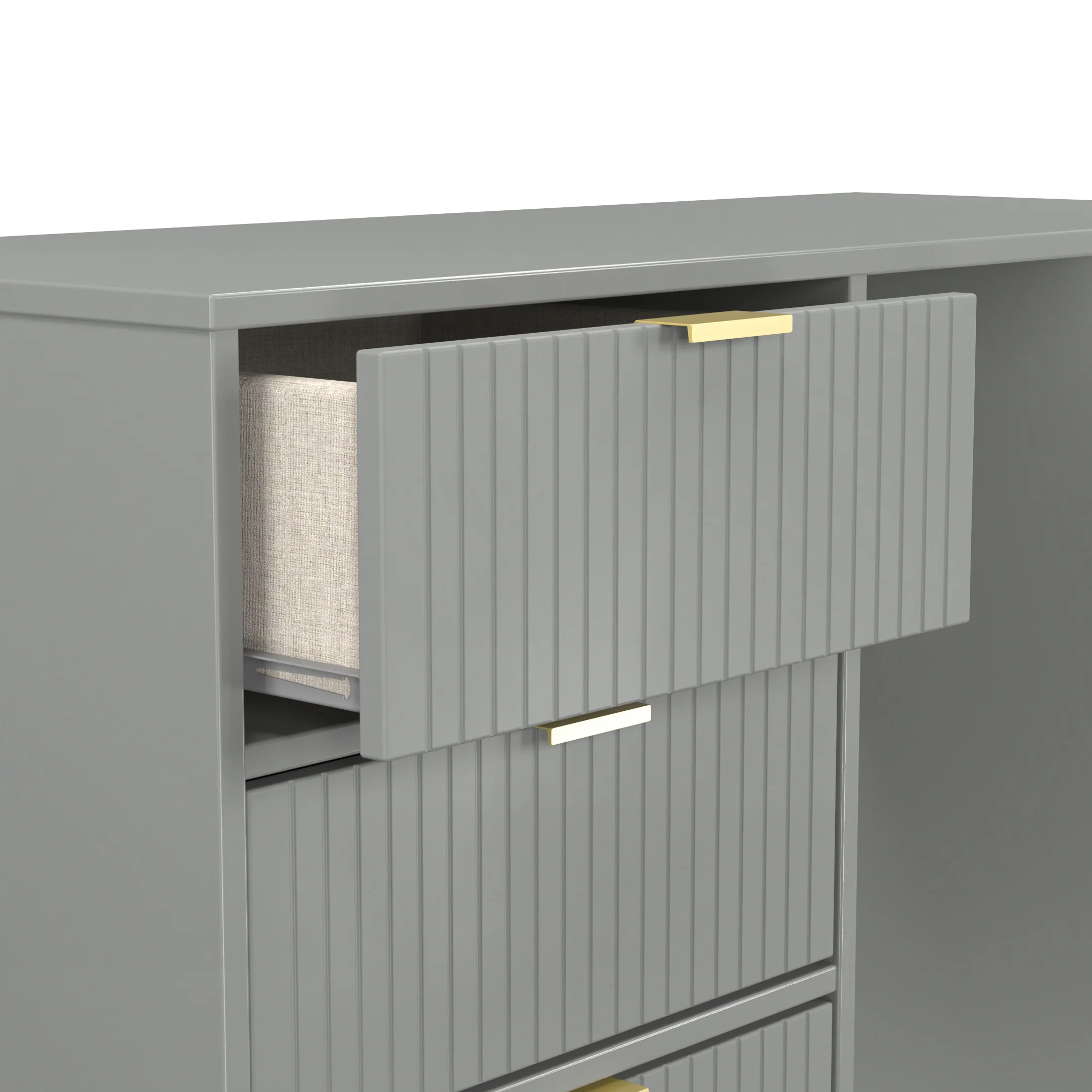 Breda Ready Assembled 4 Drawer Vanity in Dusk Grey - Image 9