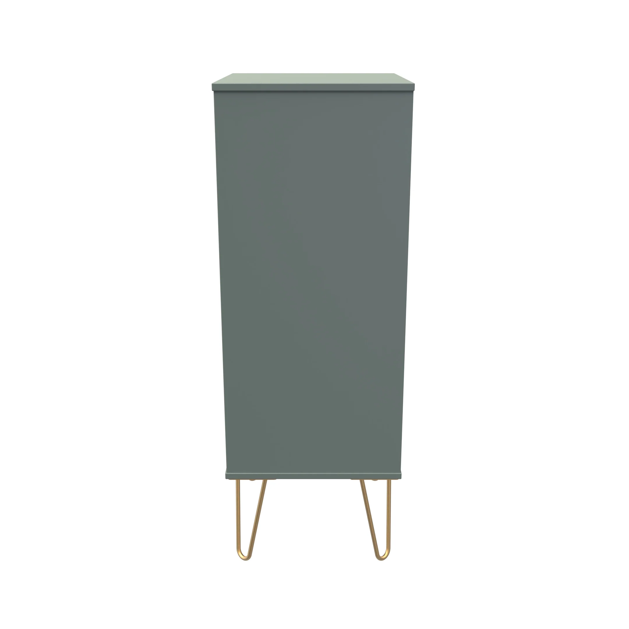 Breda Ready Assembled 5 Drawer Tallboy in Reed Green - Image 2