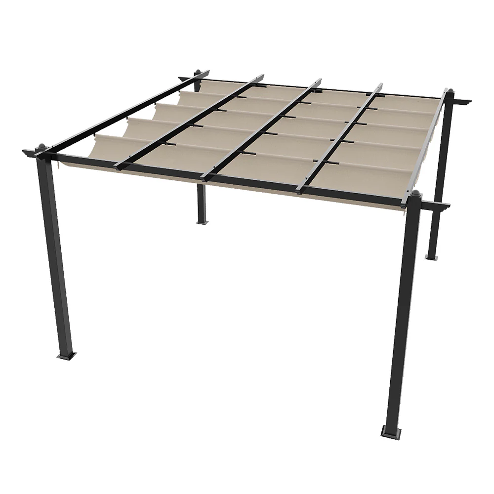 Breeins 13x13ft Aluminium Pergola With Retractable Roof - Image 4