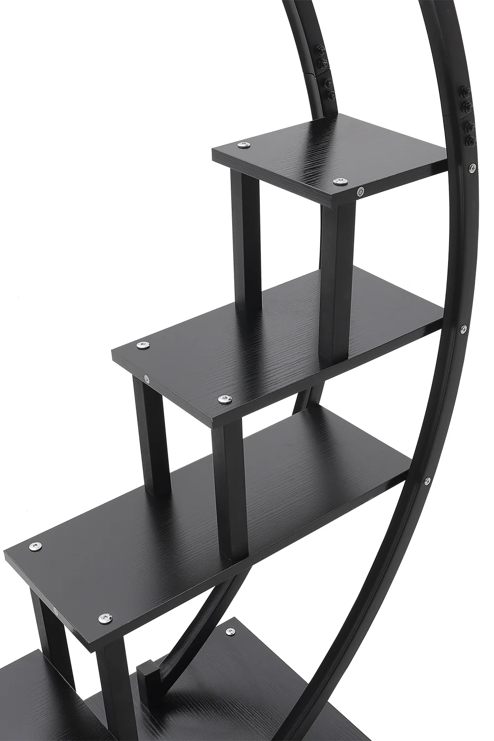 Breeins 2pcs Half-Moon-Shaped Plant Stand Display Shelf with Wheels - Image 5