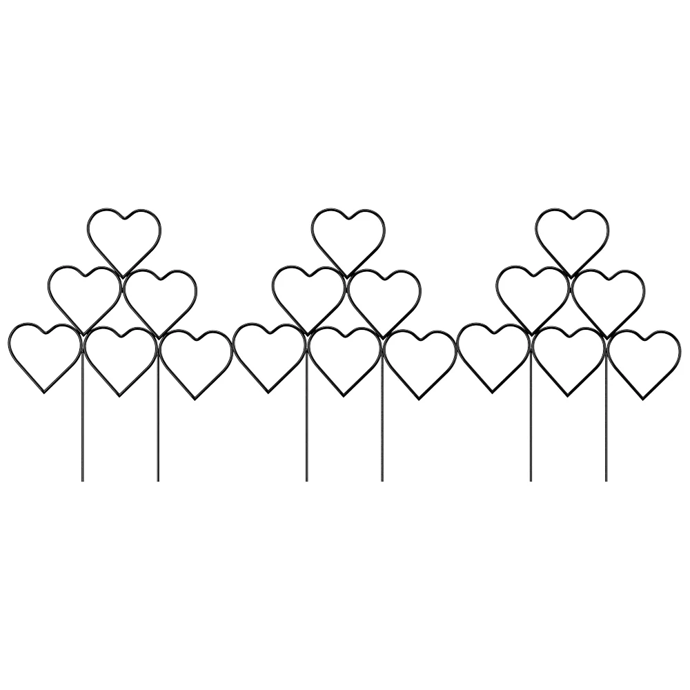 Breeins 3Pcs Heart-Shaped Stackable Plant Climbing Trellises - Image 2