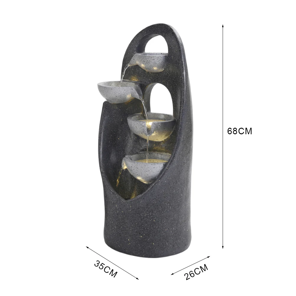 Breeins 4-Tier Cascading Garden Water Feature - Image 3