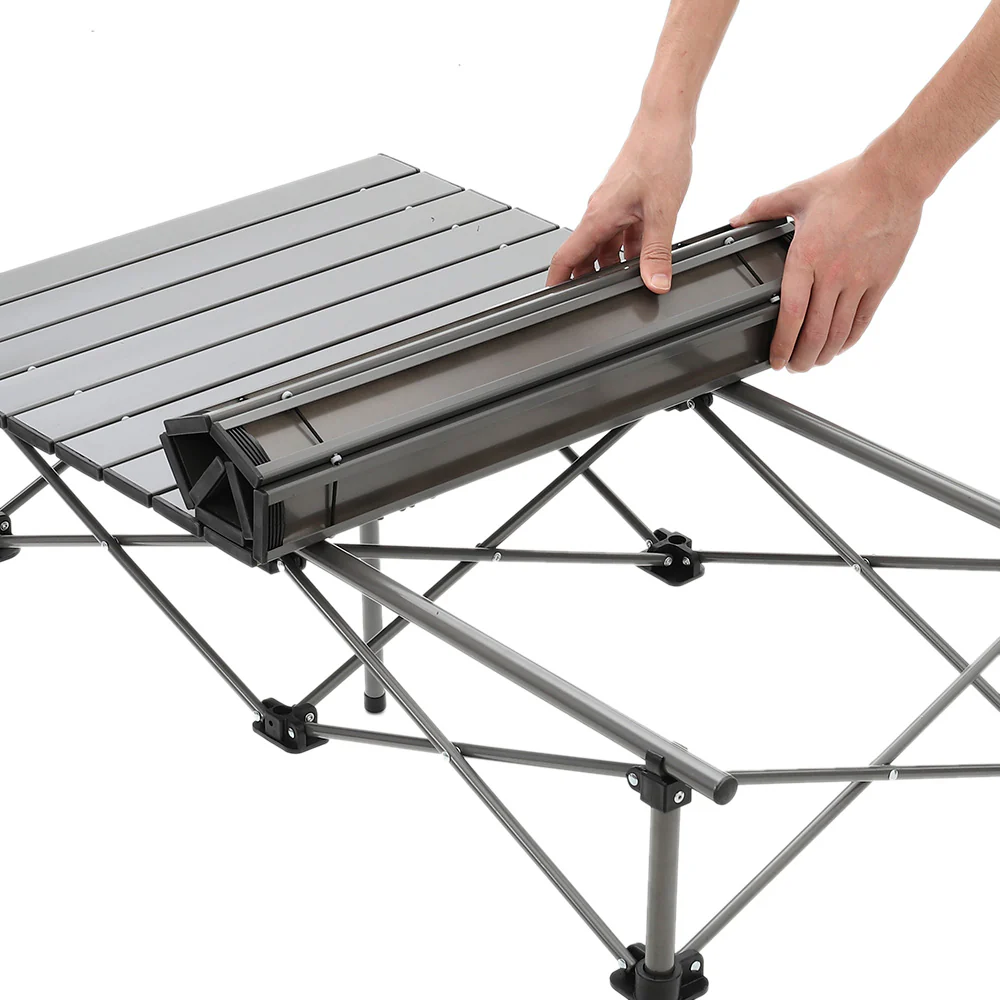 Breeins 7 Piece Folding Camping Table and Chairs Set Portable with Carrying Bag - Image 3