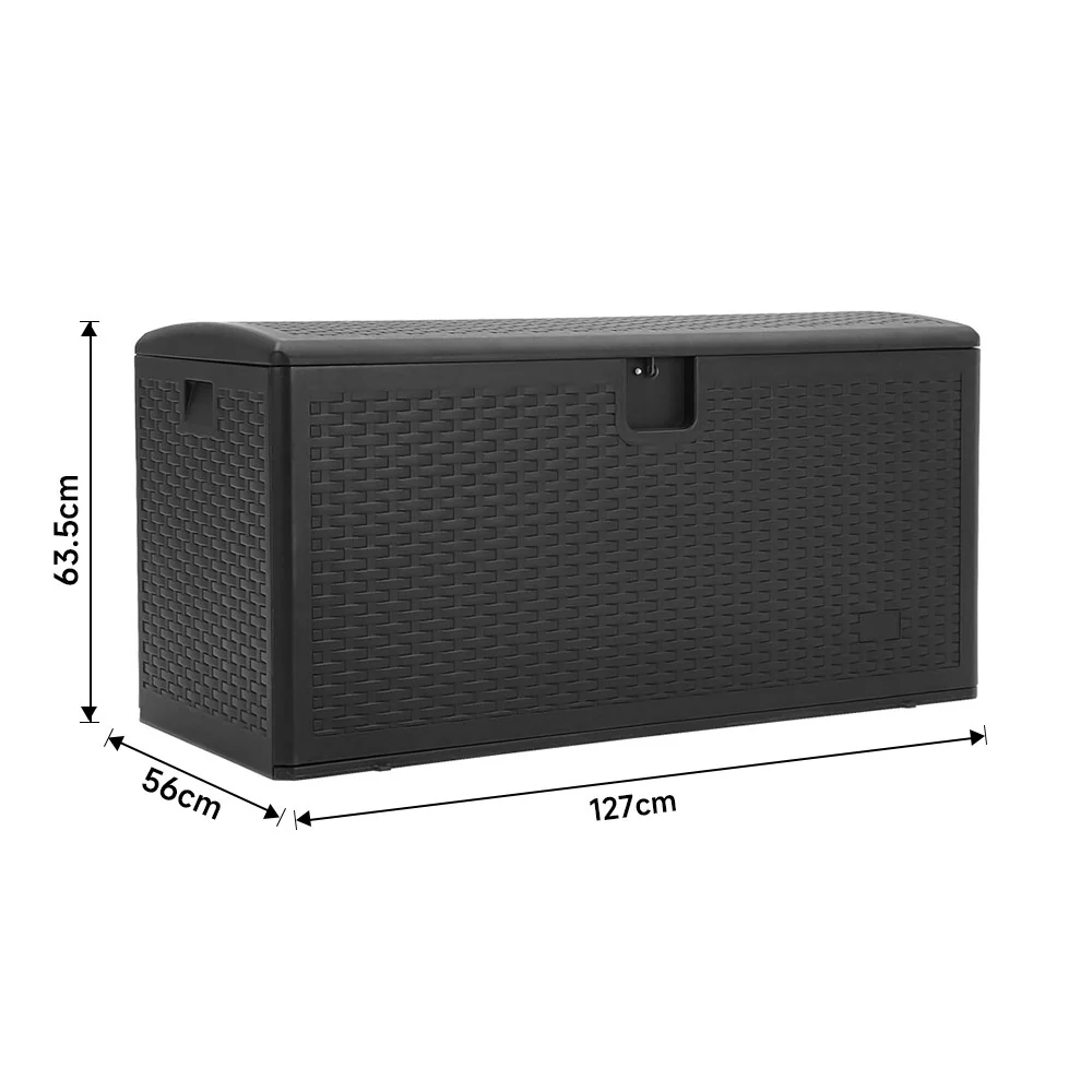 Breeins 99-Gallon Rattan Outdoor Deck Box - Image 16