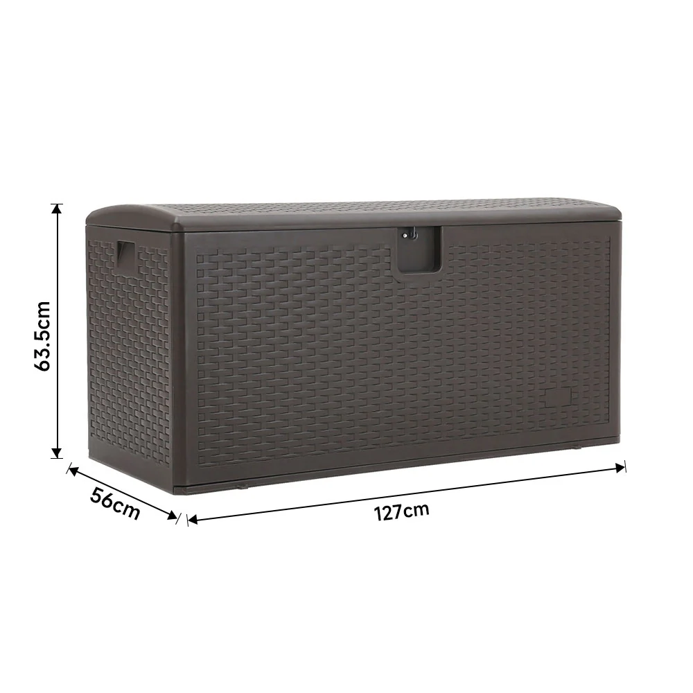 Breeins 99-Gallon Rattan Outdoor Deck Box - Image 3